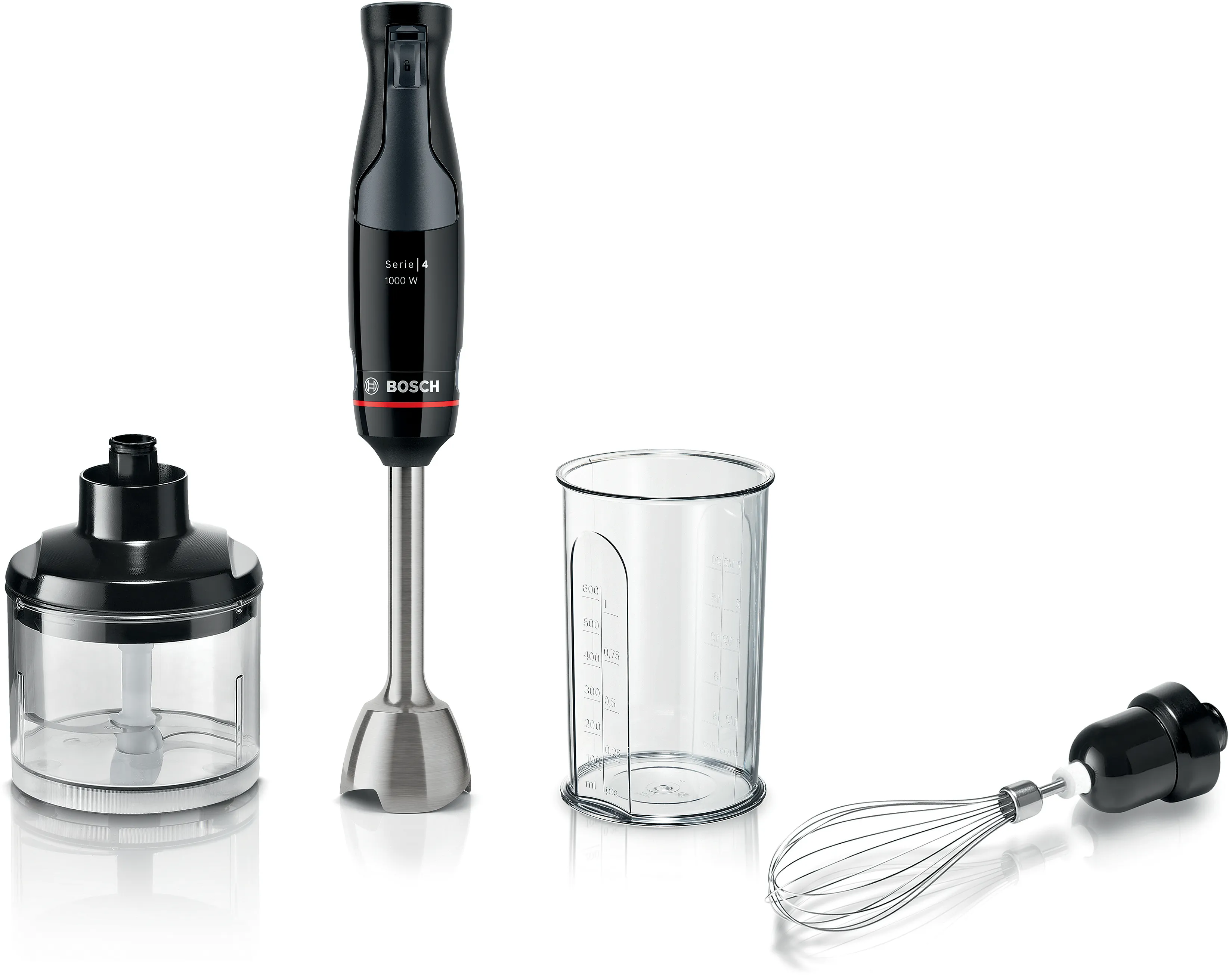 Series 4 Hand blender ErgoMaster 1000 W Black, Anthracite 