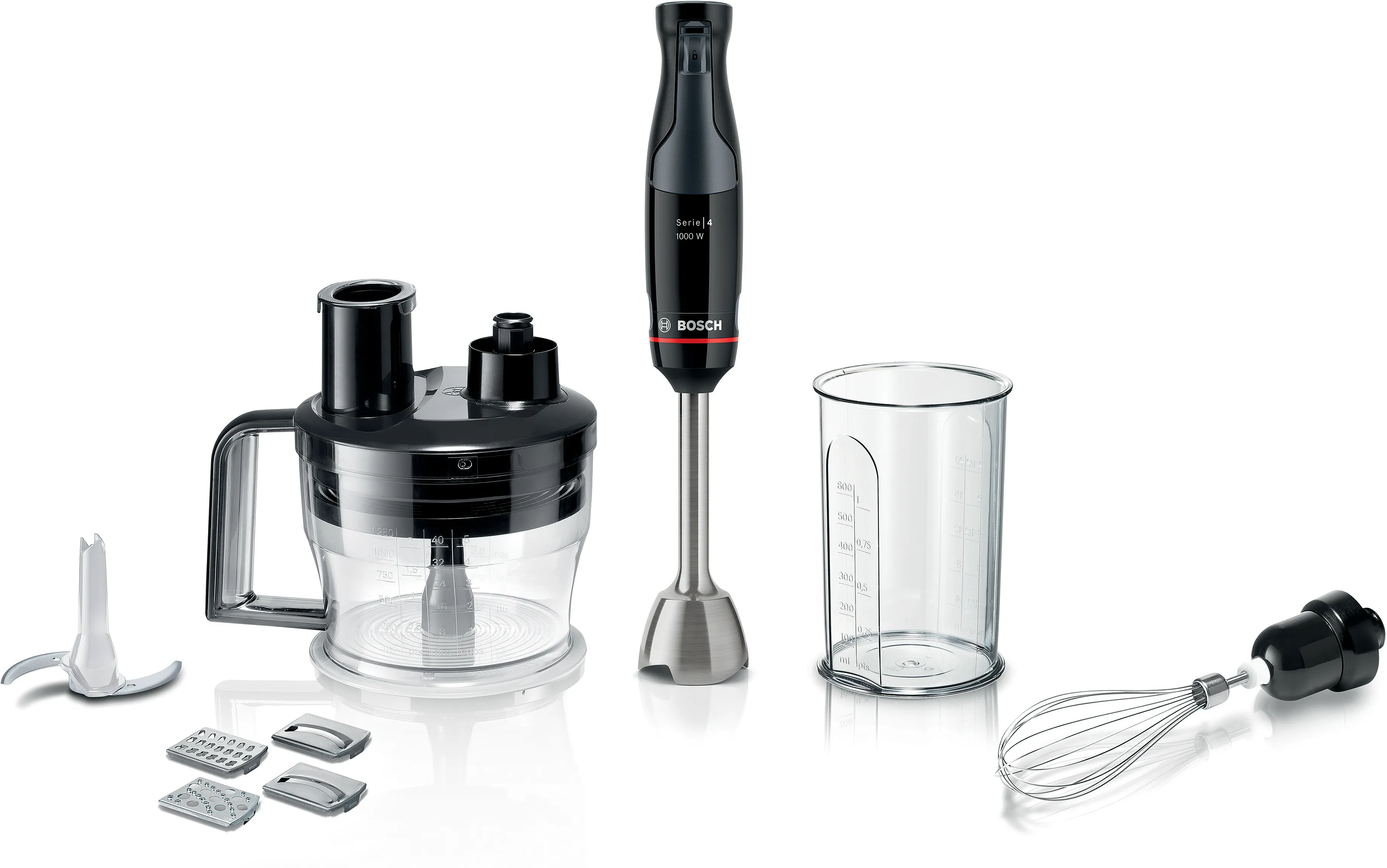 Series 4 Hand blender ErgoMaster 1000 W Black, anthracite 