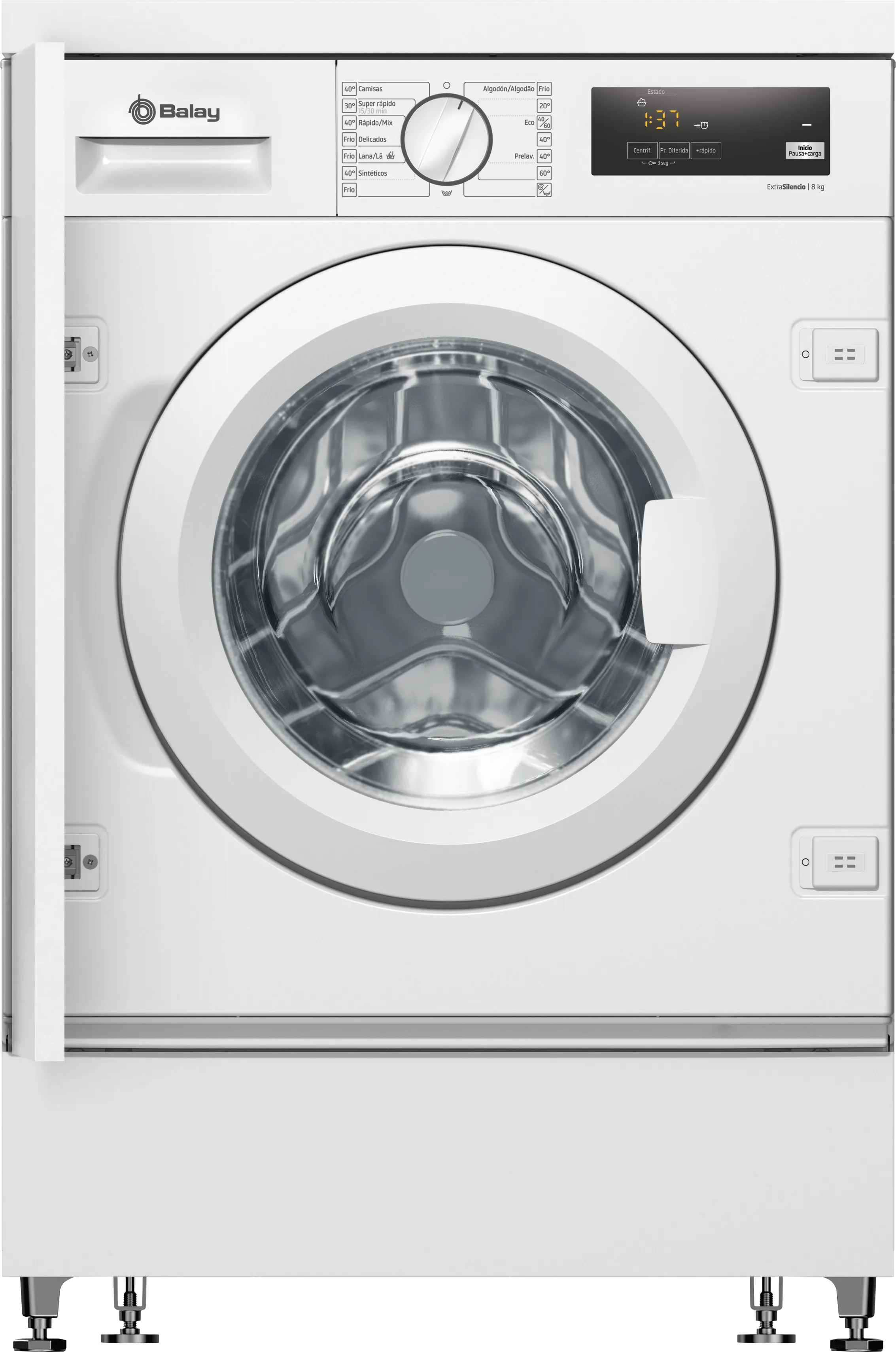 Máquina de lavar roupa de integrar 7 kg , Branco 