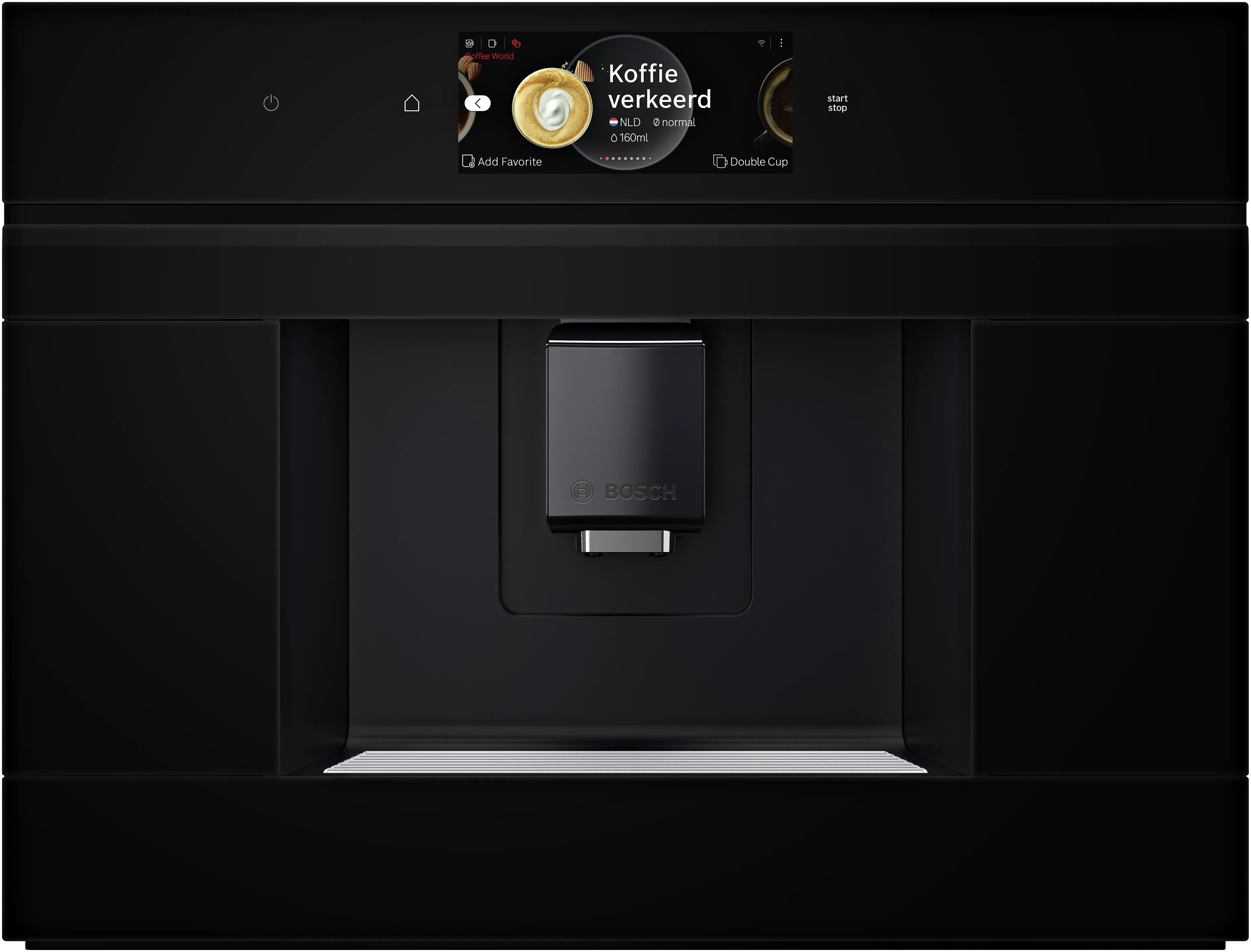 Series 8 Built-in Fully Automatic Coffee Machine Black, Removable water tank 