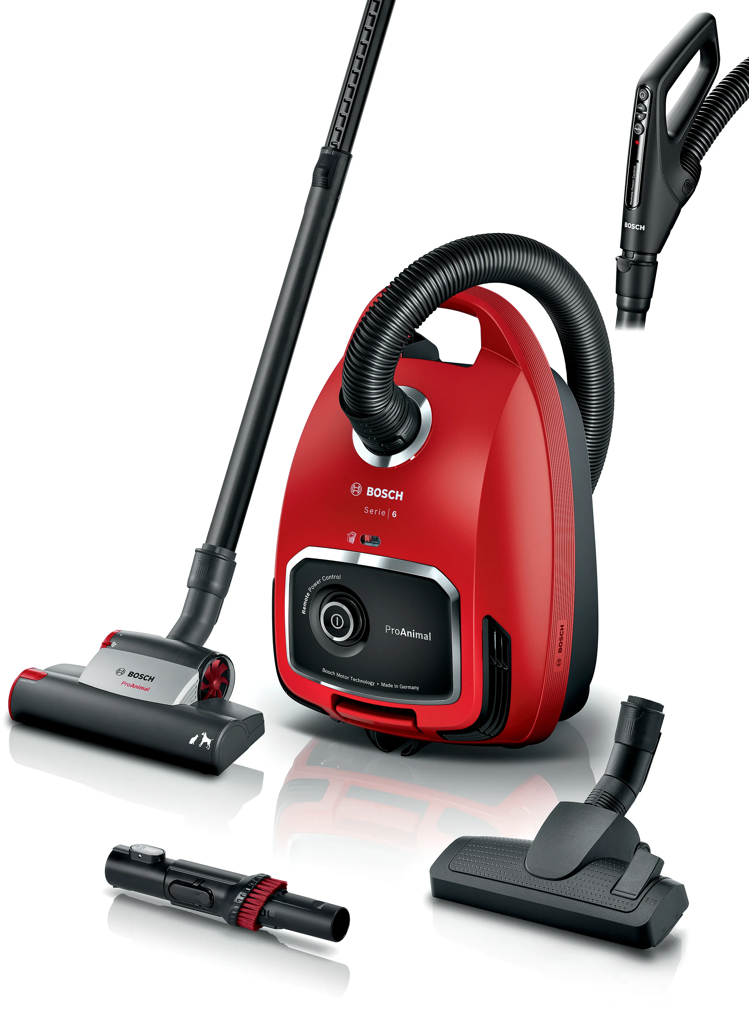 Series 6 Bagged vacuum cleaner ProAnimal Red 
