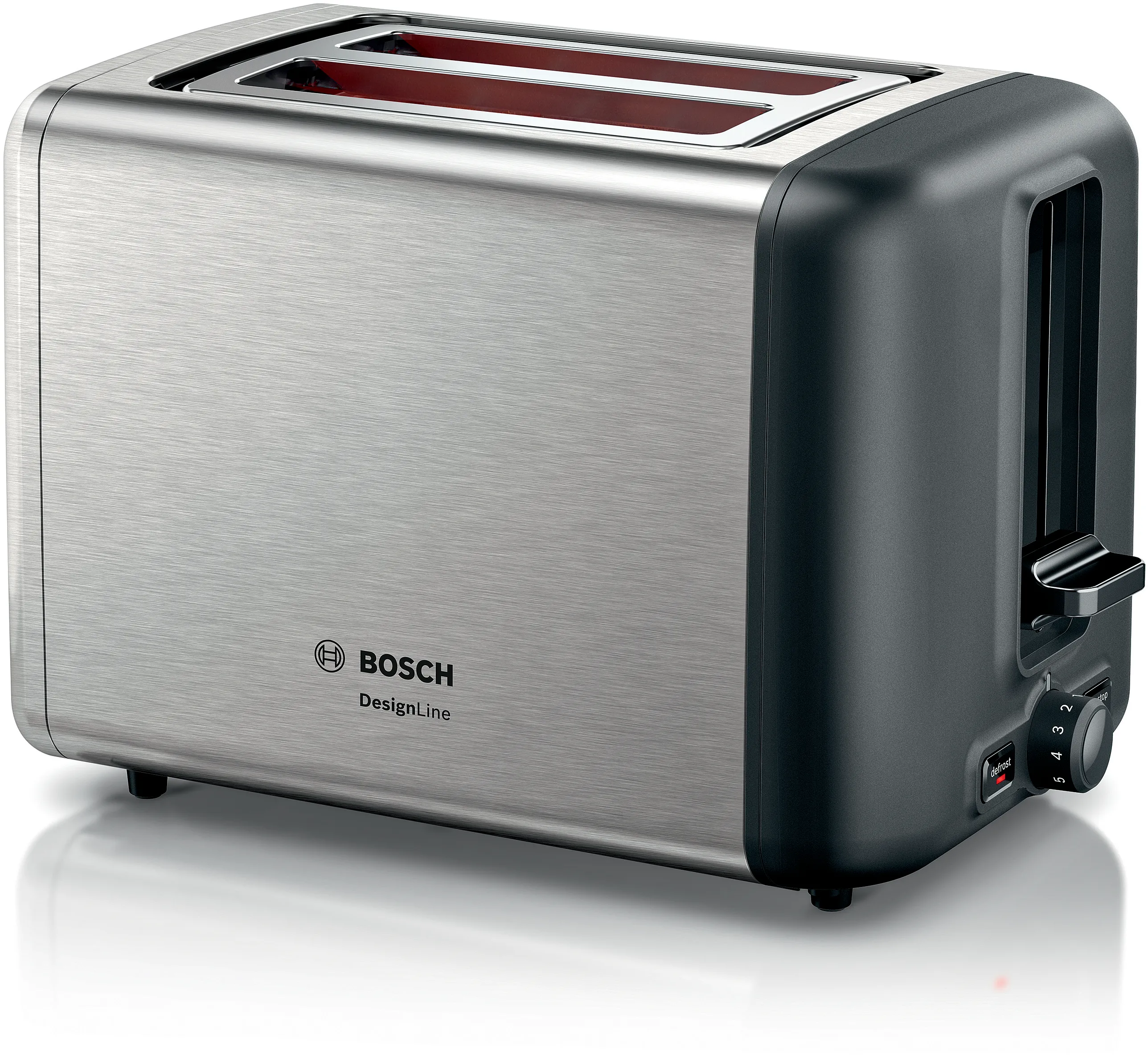 Compact toaster DesignLine Stainless steel 
