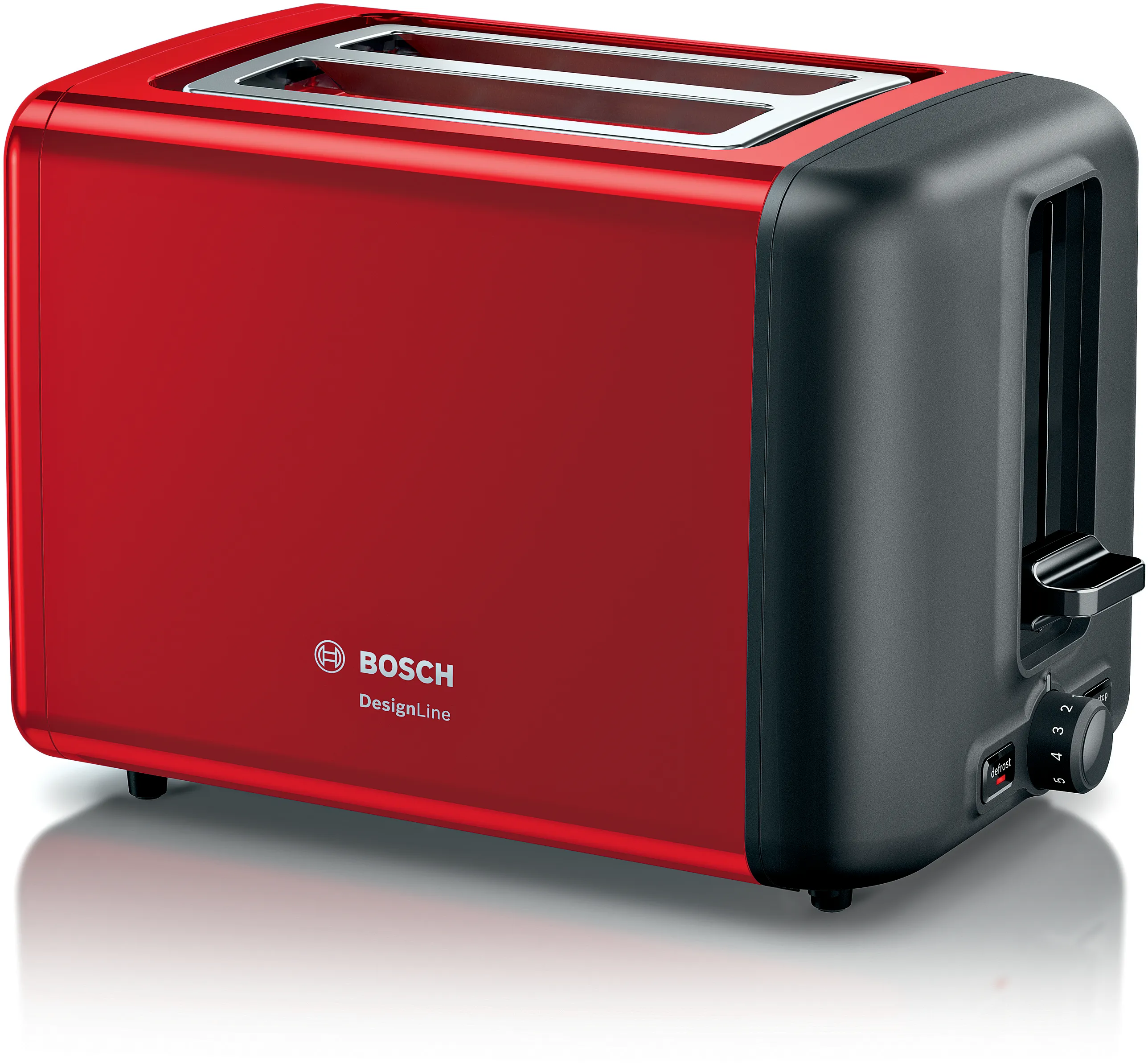 Compact toaster DesignLine Vermelho 