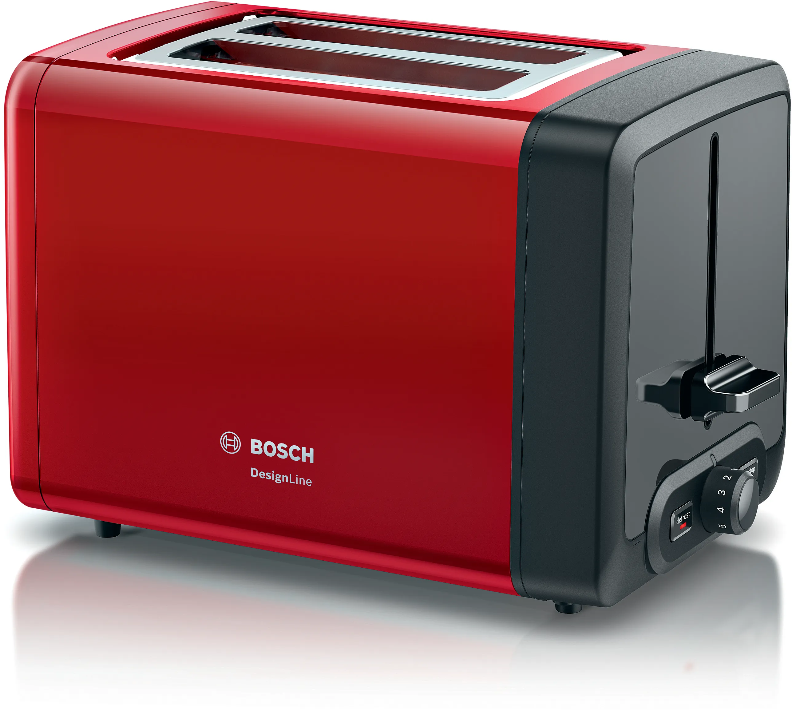Compact toaster DesignLine Red 