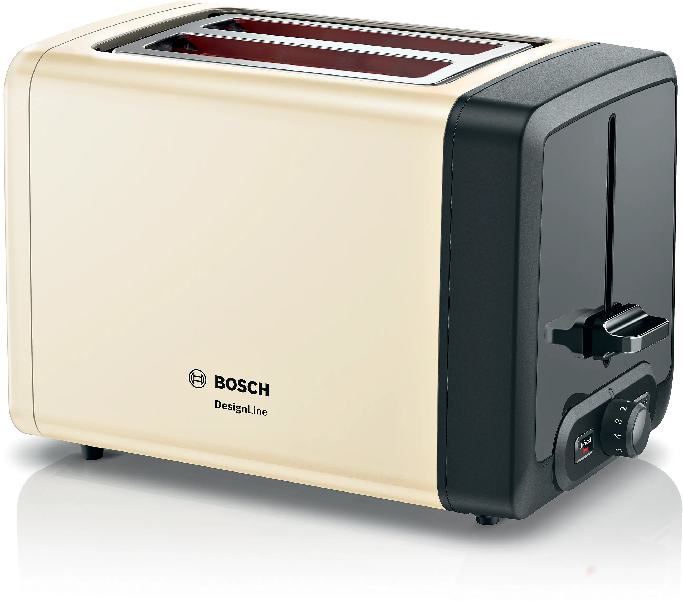 Compact toaster DesignLine Bege 