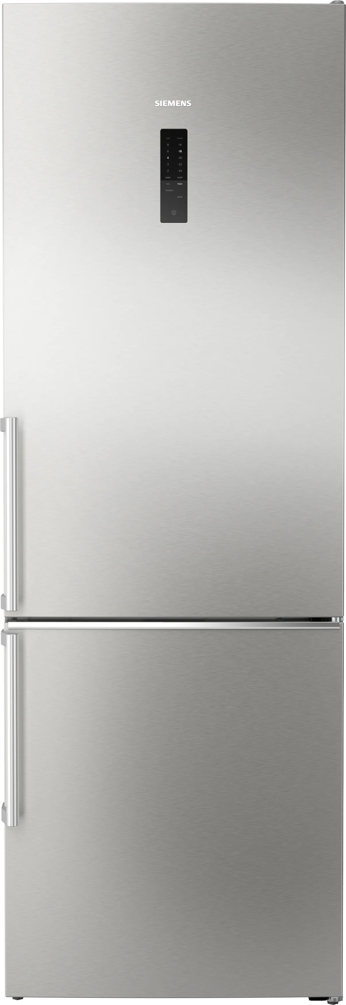 iQ500 Voľne stojaca chladnička s mrazničkou dole 203 x 70 cm matná oceľ s úpravou proti odtlačkom prstov 