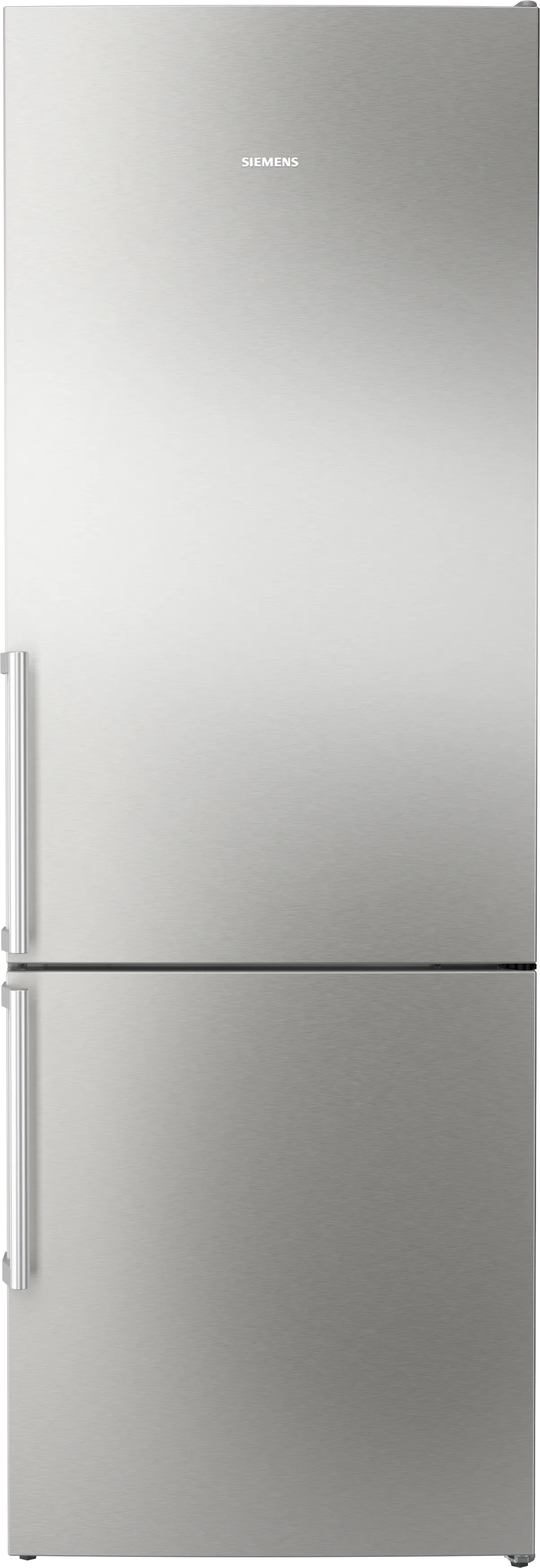 iQ300 Freistehende Kühl-Gefrier-Kombination mit Gefrierbereich unten 203 x 70 cm Gebürsteter Stahl mit antiFingerprint 