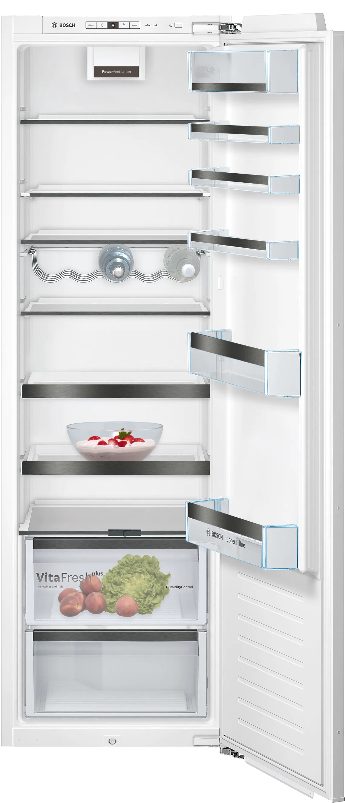 Serie 6 Integroitava jääkaappi 177.5 x 56 cm pehmeästi sulkeutuva litteä sarana 