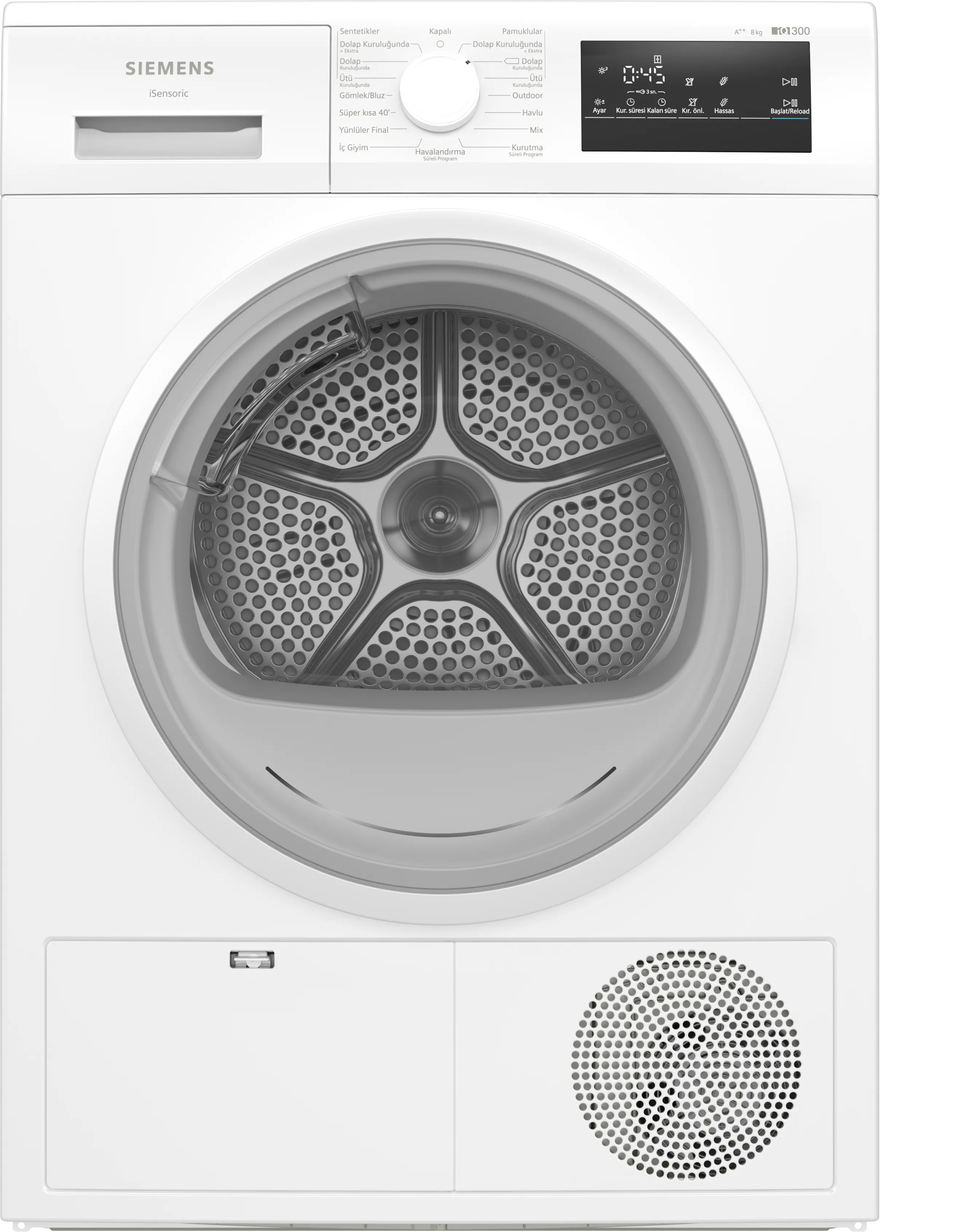 iQ300 Isı Pompalı Kurutma Makinesi 8 kg Beyaz