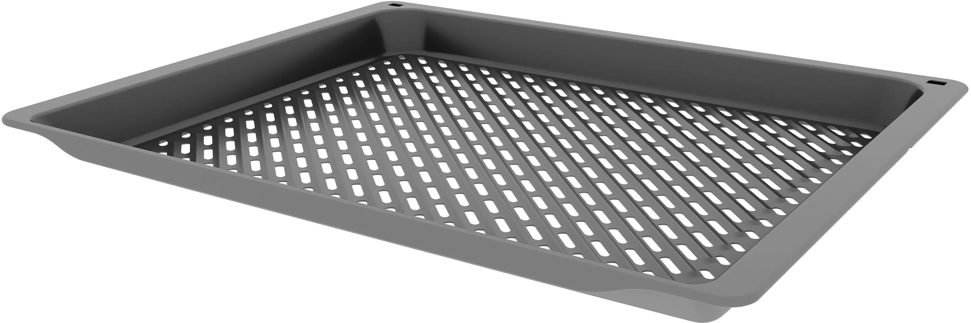 Grill tray AirFry tray, 34 x 455 x 375 mm, anthracite enamelled 