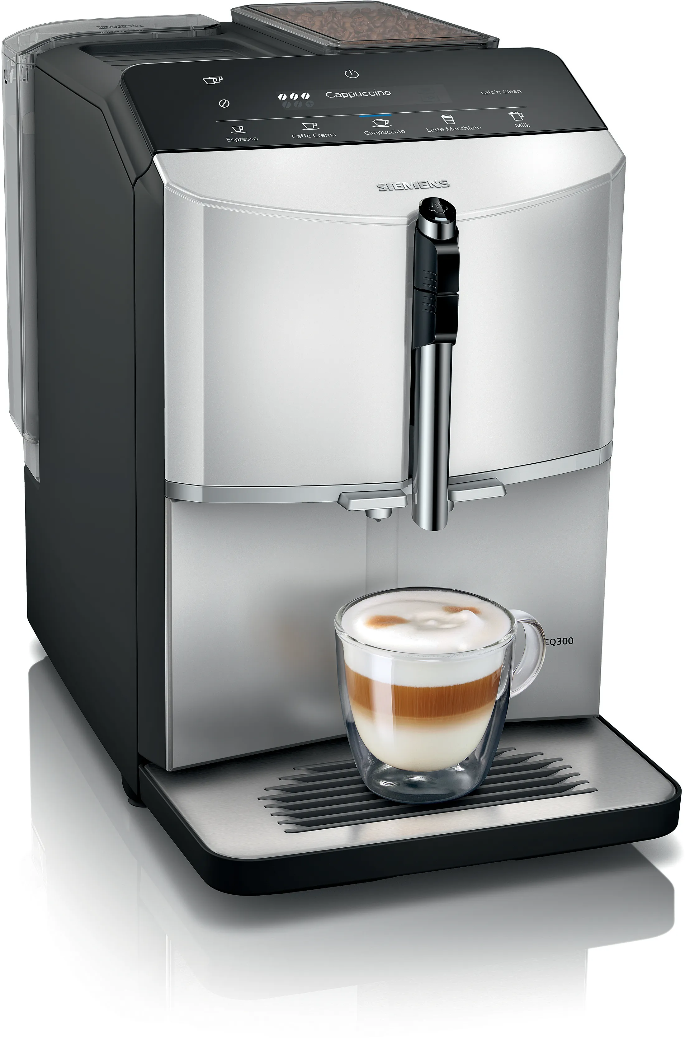 Plne automatický kávovar EQ300 strieborná daylight 
