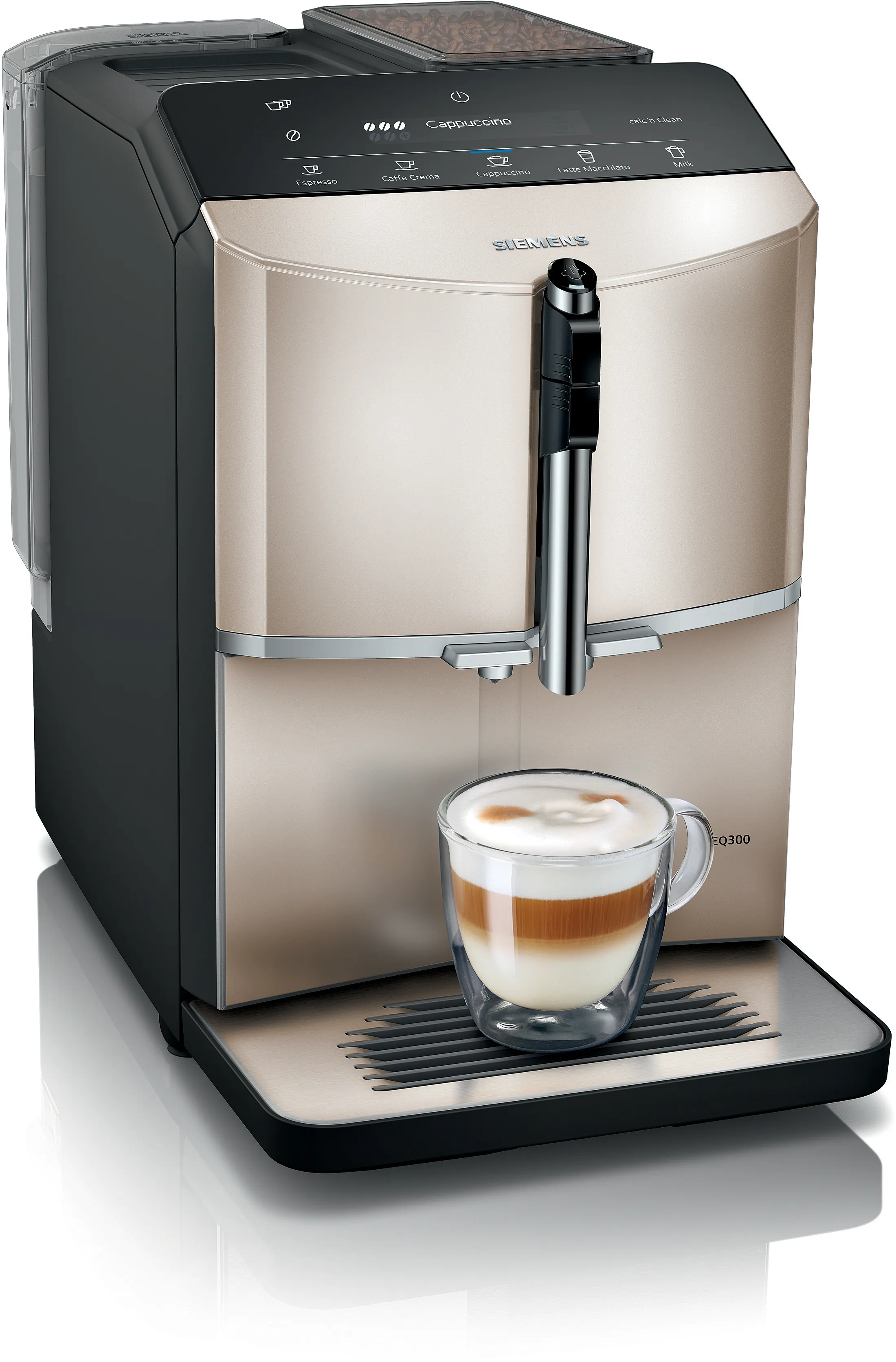 Kaffeevollautomat EQ300 Champagner, Wassertank 