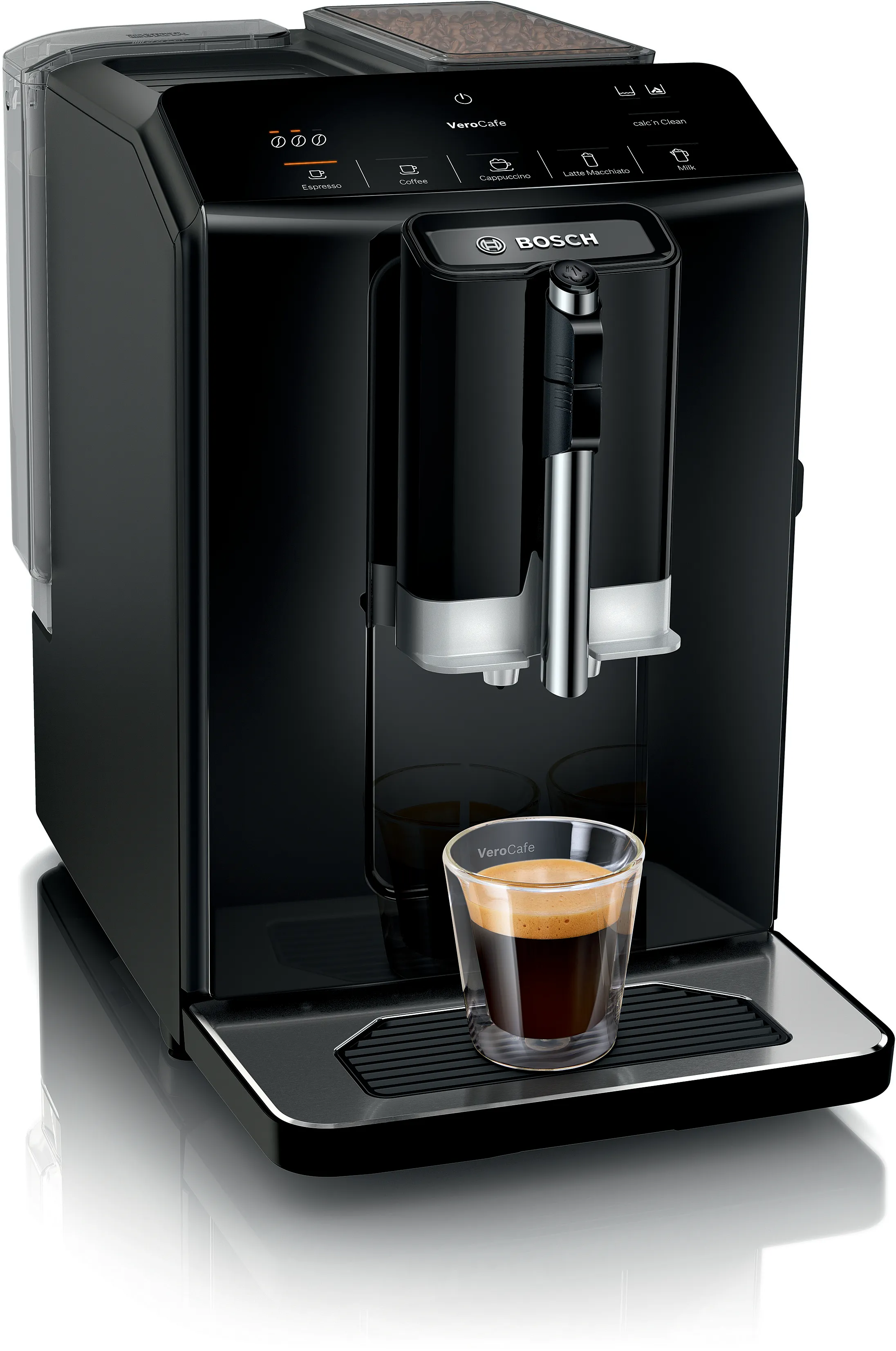 Series 2 Fully automatic coffee machine VeroCafe Piano black, Removable water tank 