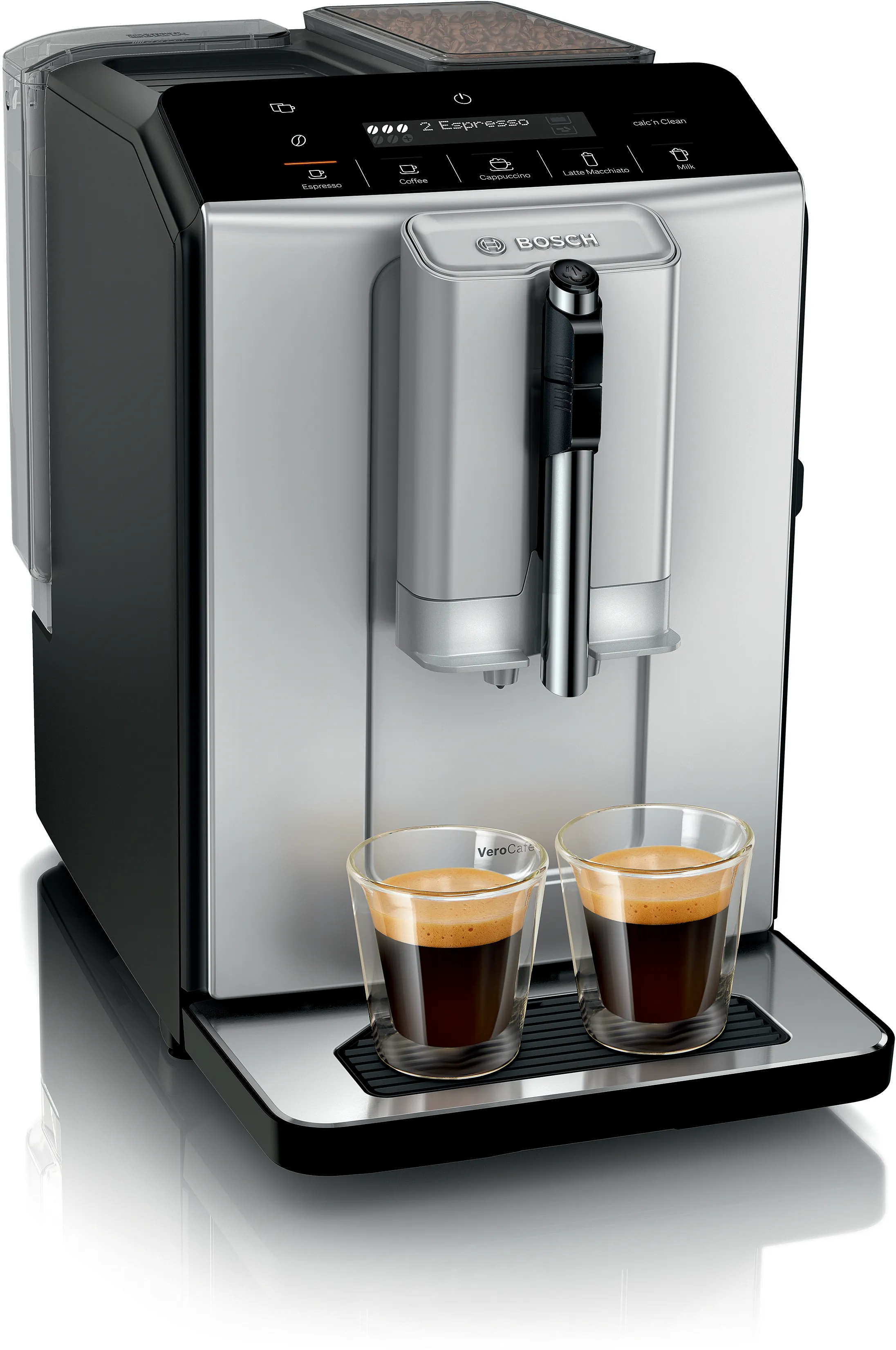 Série 2 Machine à café tout-automatique VeroCafe Argent soie, Réservoir d'eau 