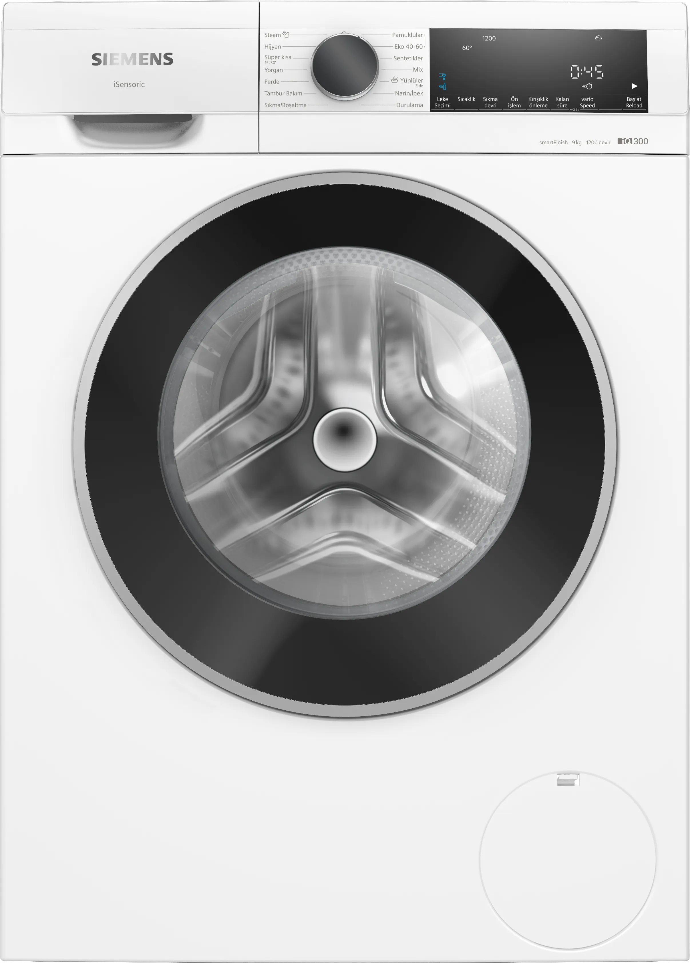 iQ300 Çamaşır Makinesi 9 kg 1200 dev./dak., Beyaz
