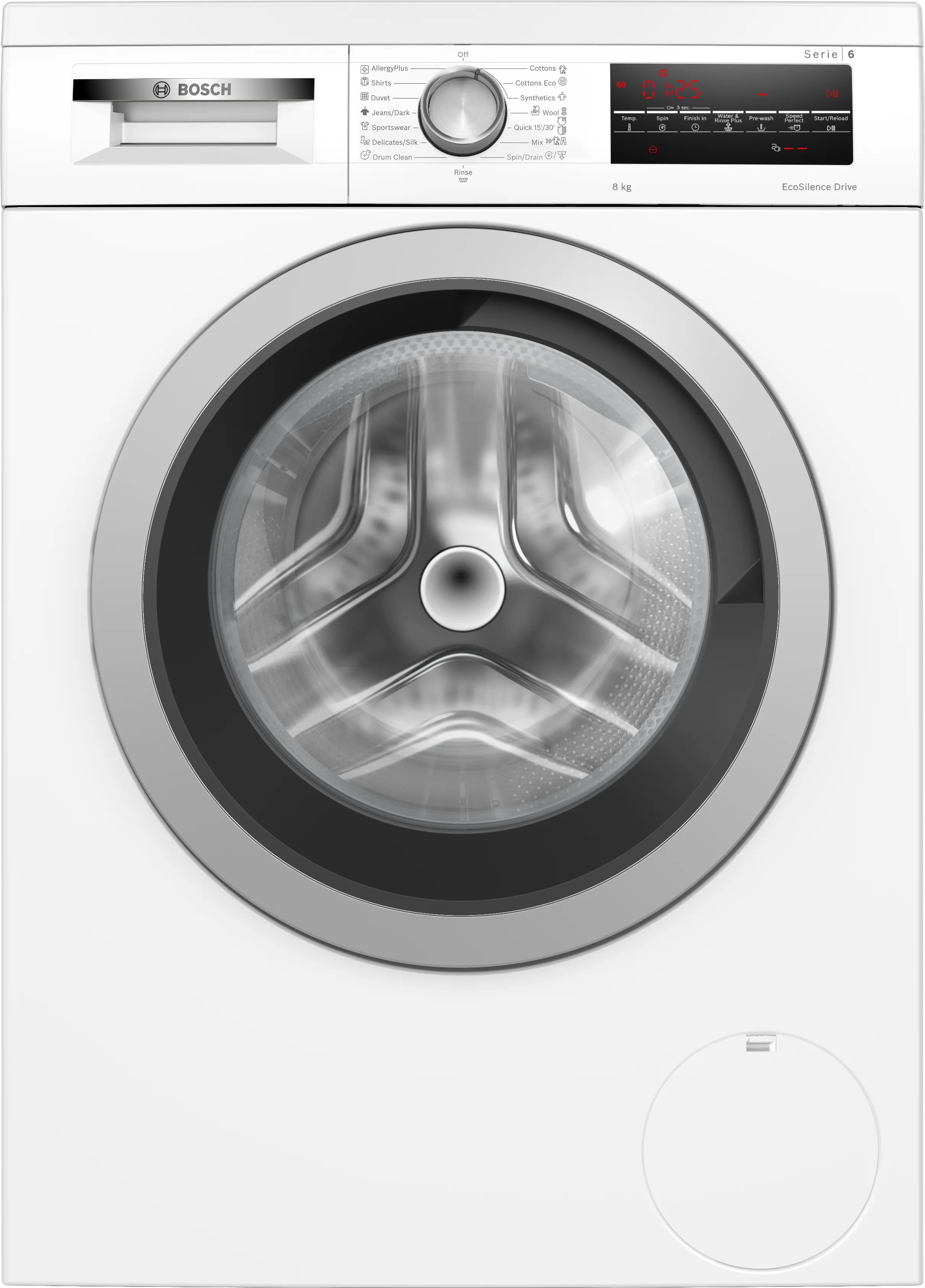 Series 6 washing machine, front loader 8 kg 1400 rpm 