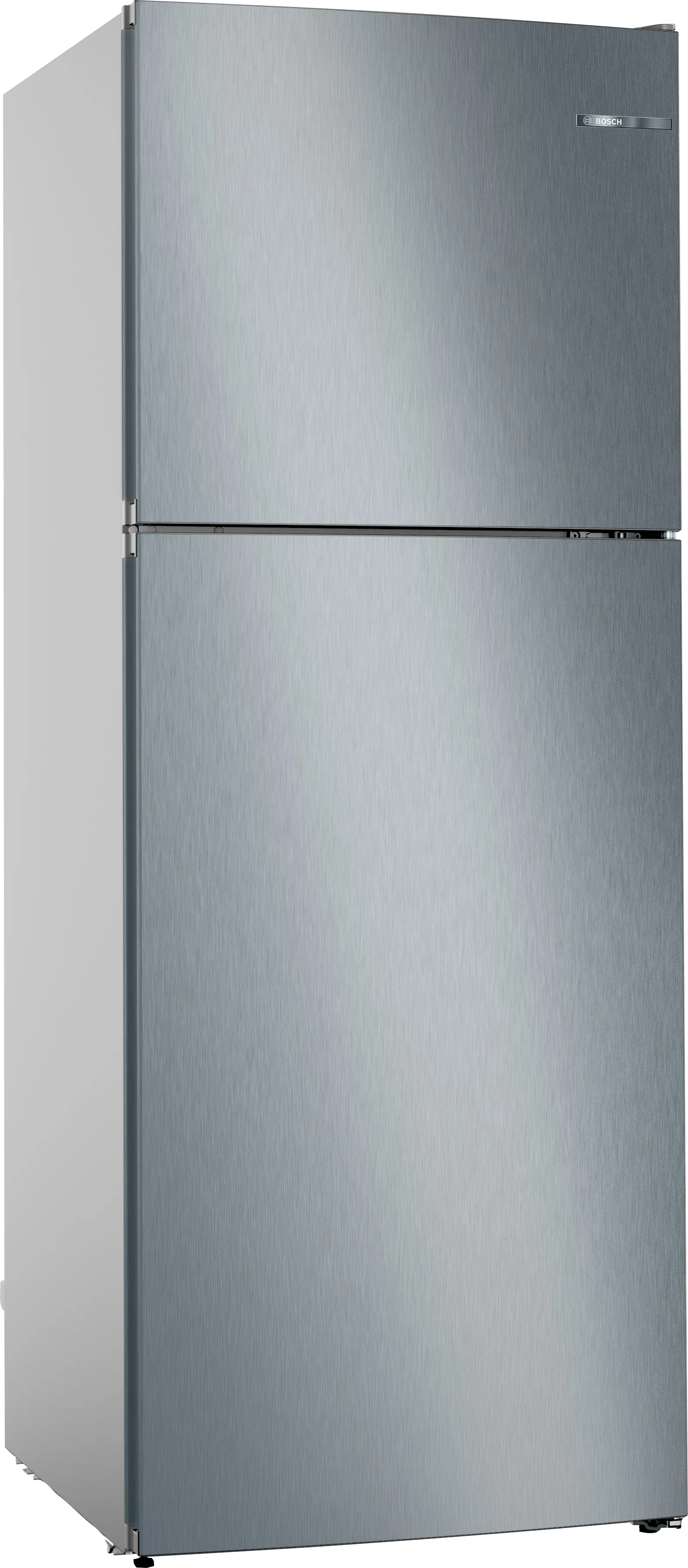 Series 4 Free-standing fridge-freezer with freezer at top 186 x 70 cm Stainless steel look 