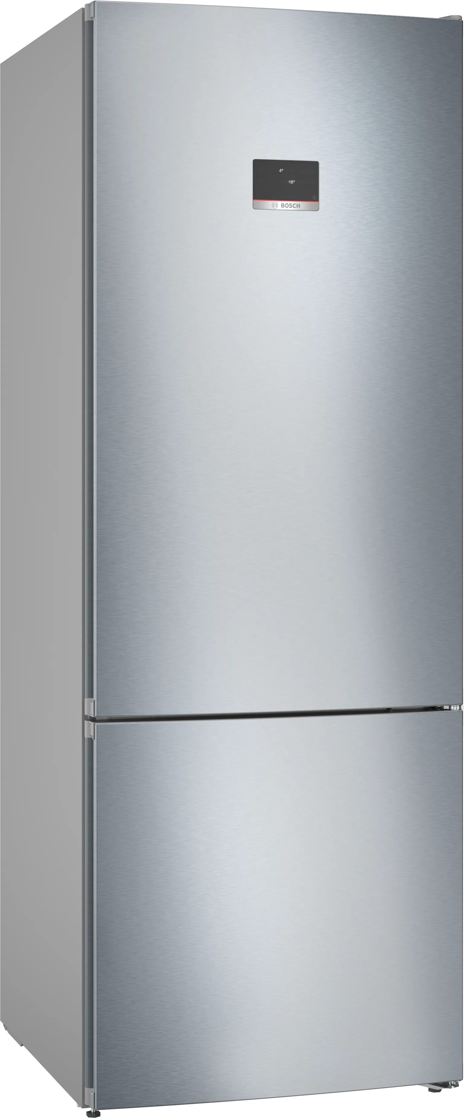 Series 4 free-standing fridge-freezer with freezer at bottom 193 x 70 cm Brushed steel anti-fingerprint 
