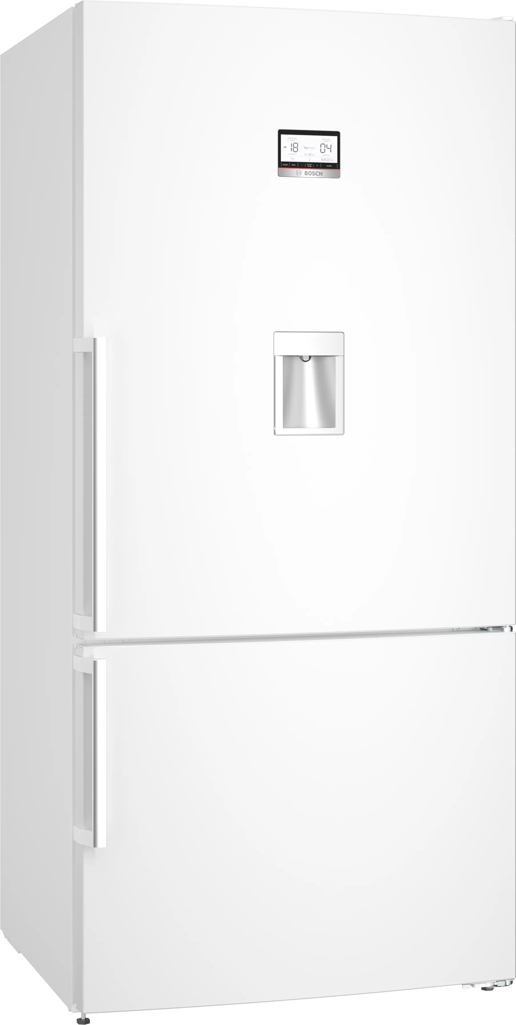 Series 6 free-standing fridge-freezer with freezer at bottom 186 x 86 cm White 