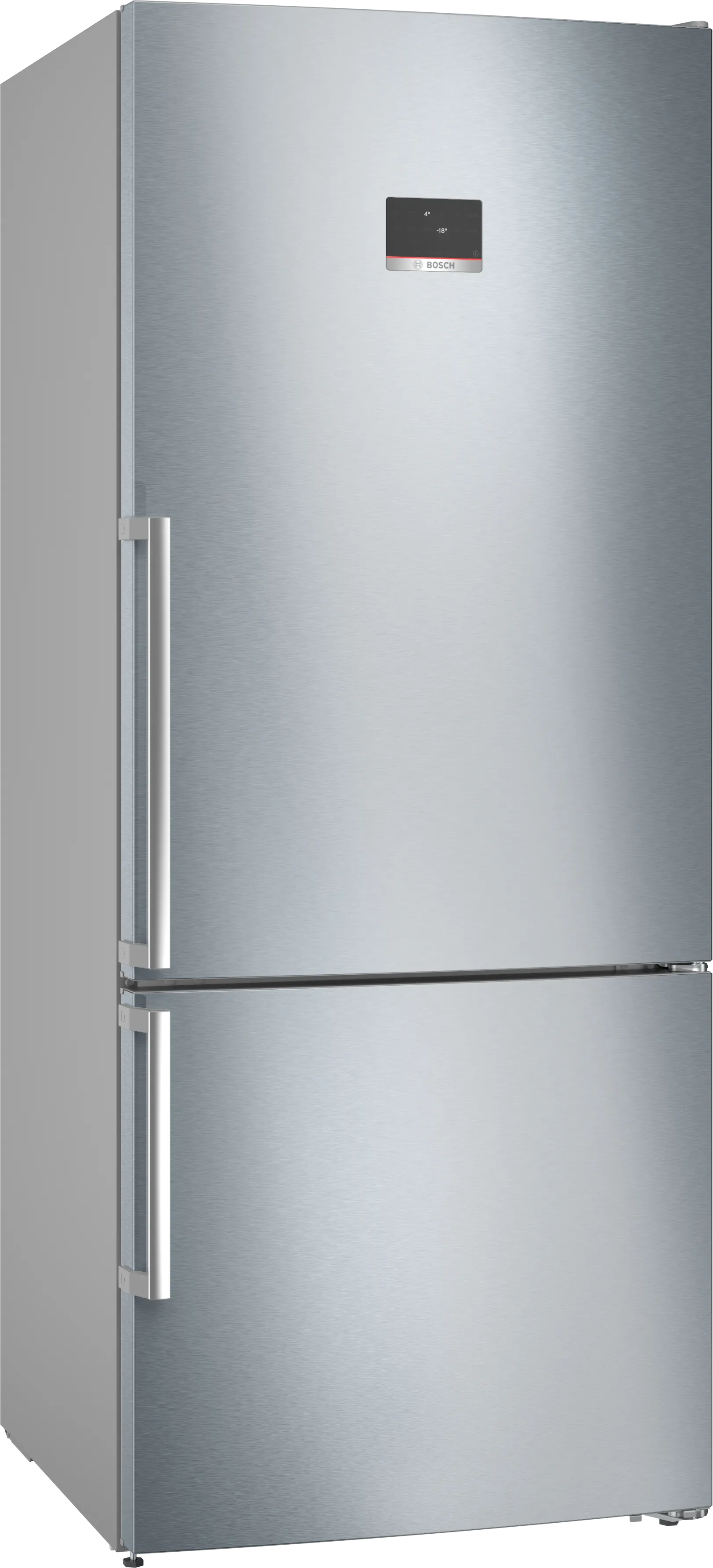 Серия 6 Отдельностоящий холодильник с нижней морозильной камерой 186 x 75 cm Нержавеющая сталь (с защитой от отпечатков пальцев) 