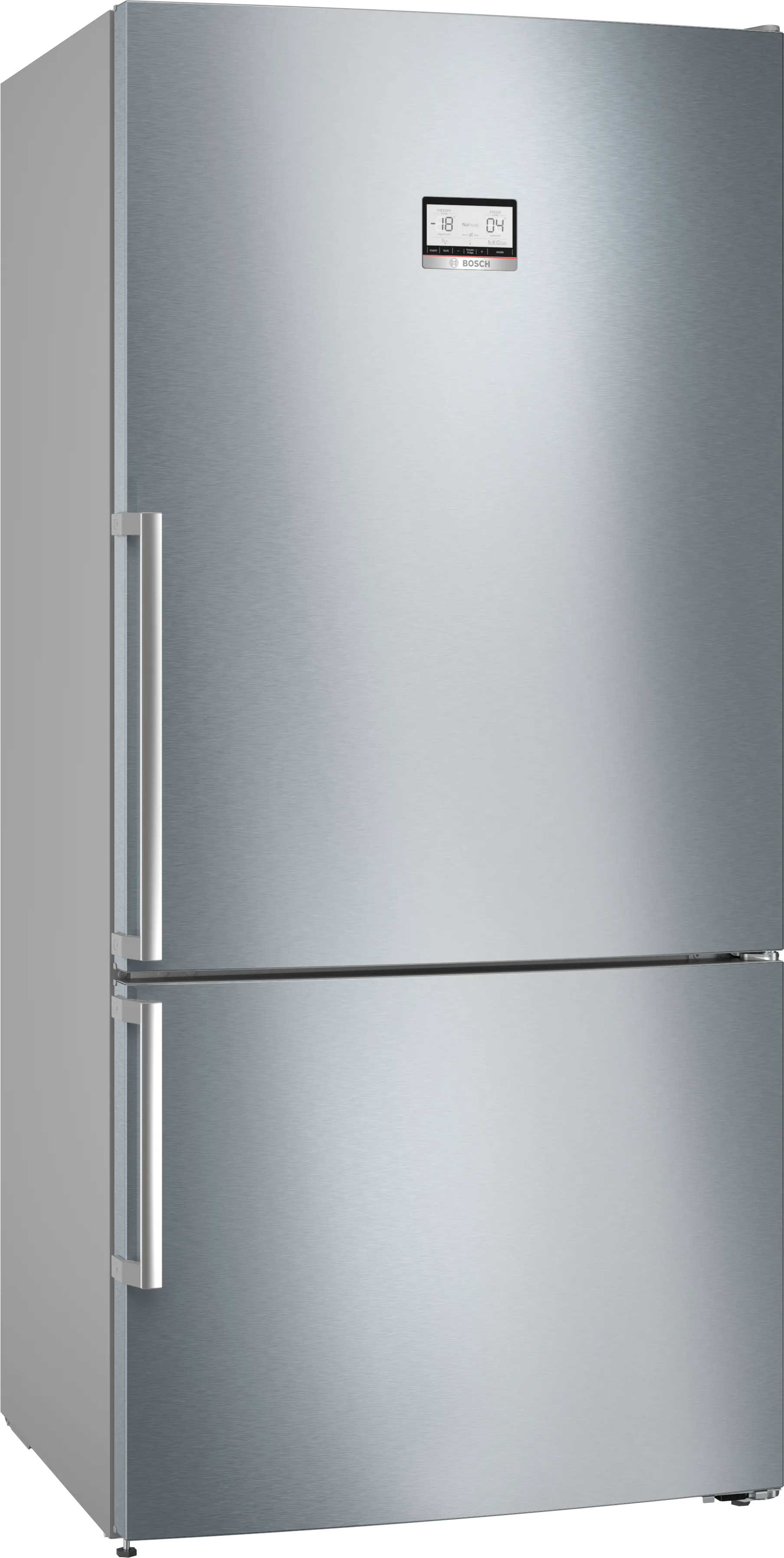 ซีรี่ 6 ตู้เย็นพร้อมช่องแช่แข็งด้านล่างแบบวางลอยตัว 186 x 86 cm สแตนเลสสตีล ป้องกันคราบรอยนิ้วมือ 