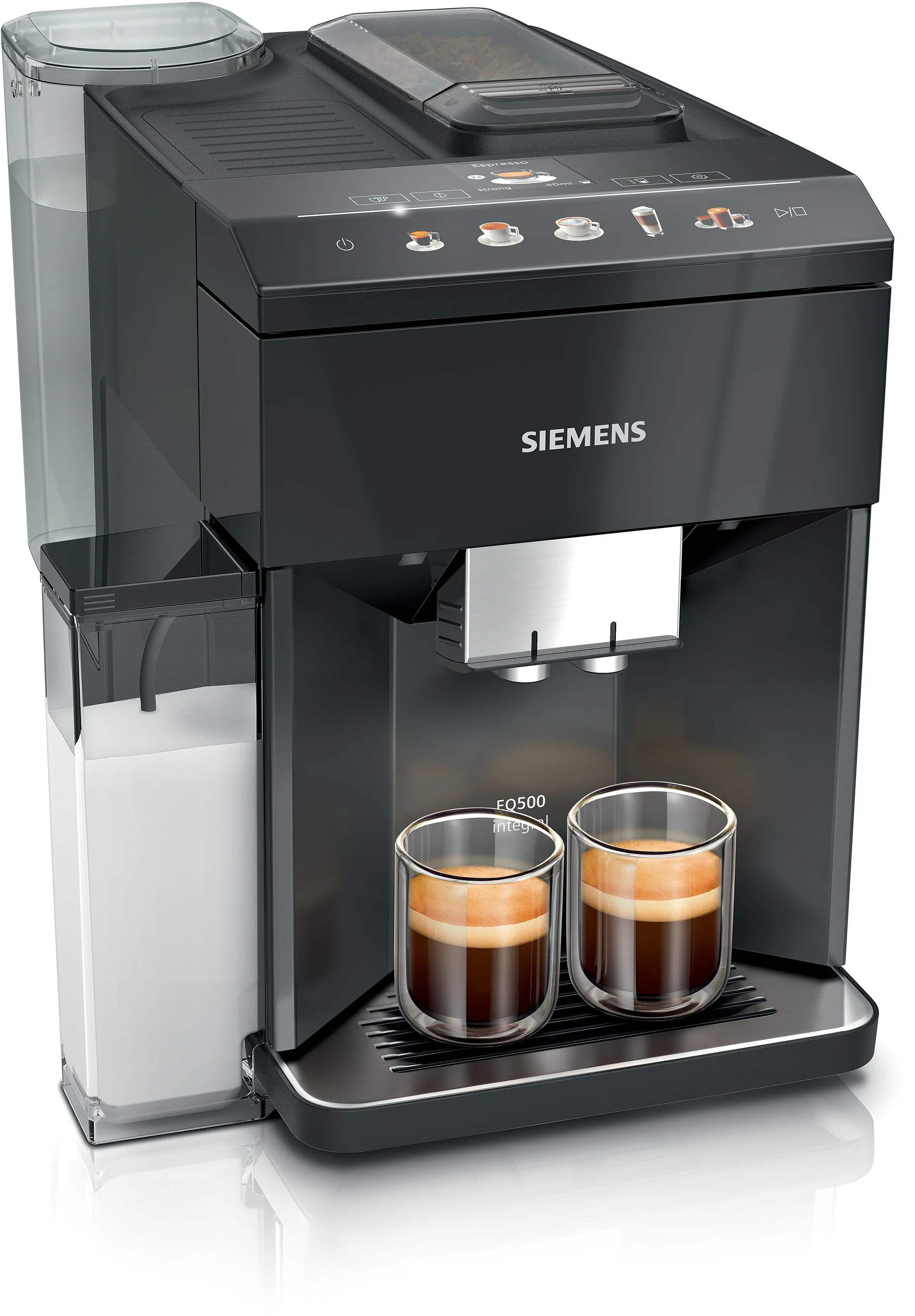 Fully automatic coffee machine EQ500 integral Piano black, Removable water tank 