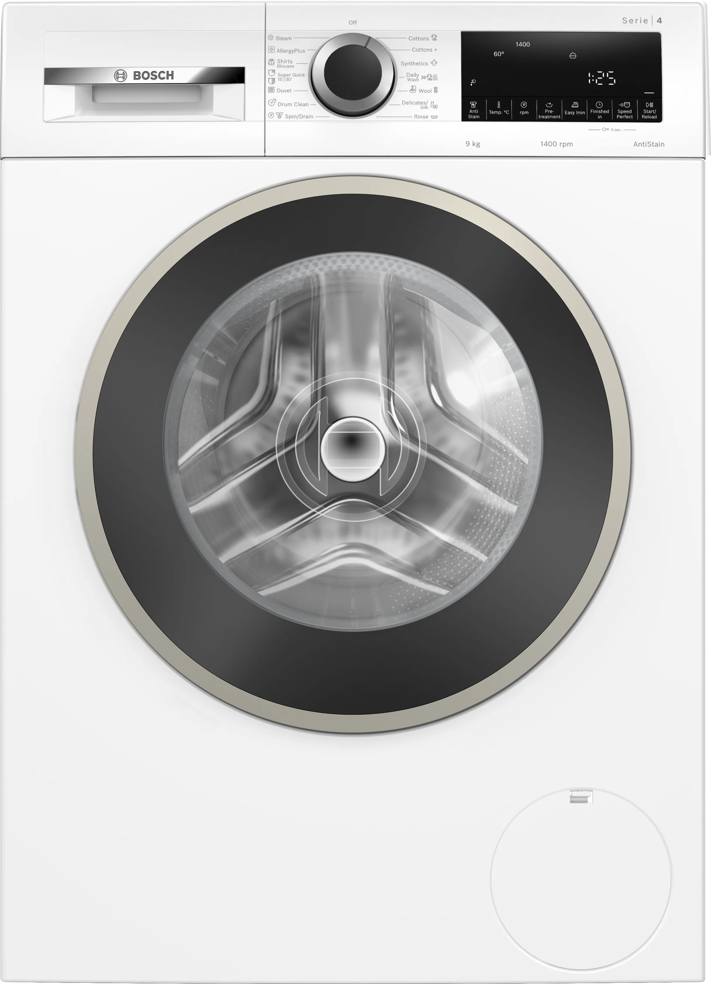 Series 4 Washing machine, front loader 9 kg 1400 rpm 