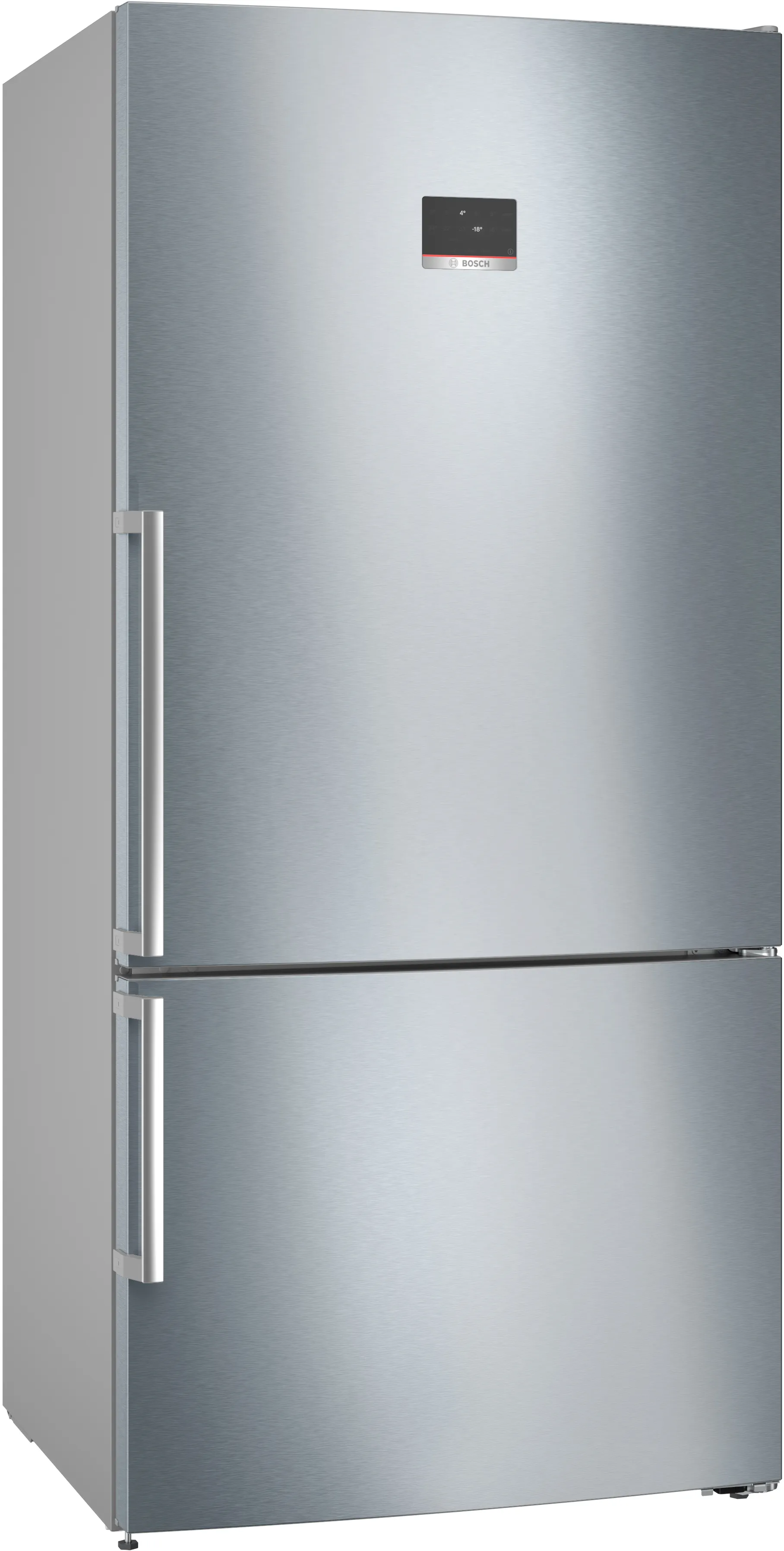 Series 6 free-standing fridge-freezer with freezer at bottom 186 x 86 cm Stainless steel (with anti-fingerprint) 