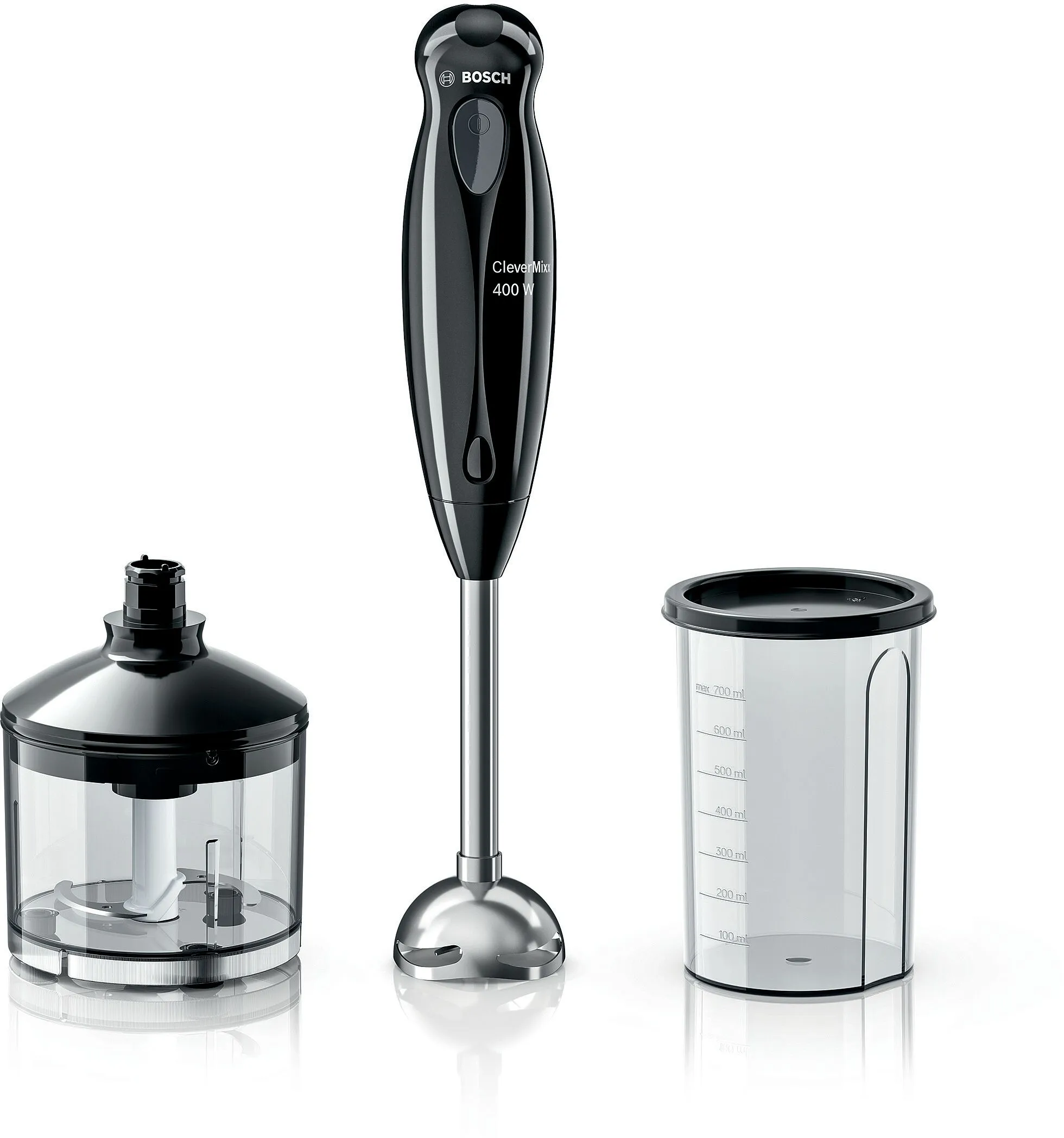Hand blender CleverMixx 400 W Black, grey