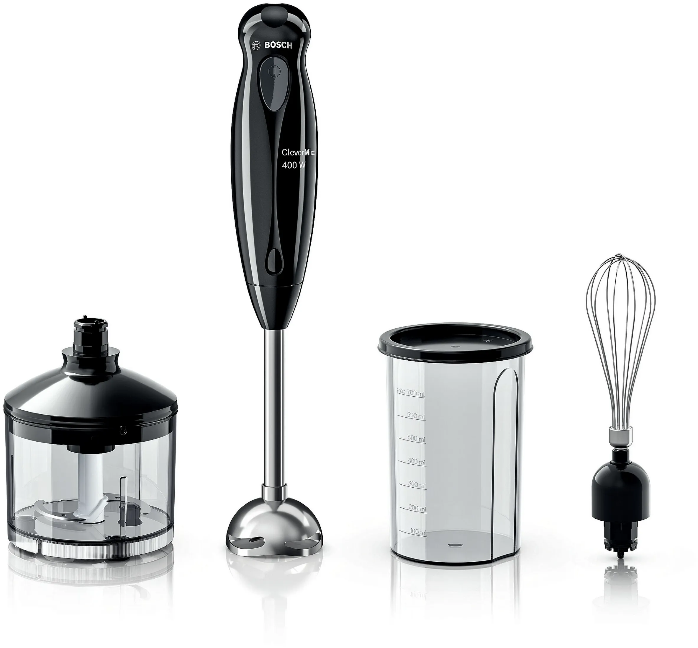 Hand blender CleverMixx 400 W Black, grey