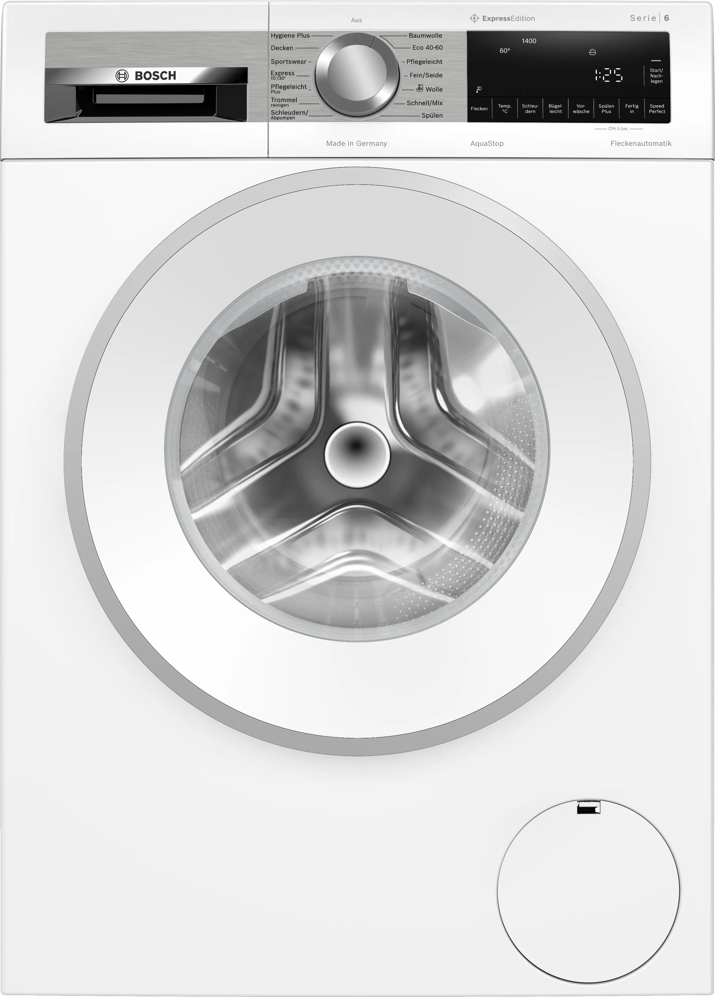 Series 6 washing machine, frontloader fullsize 9 kg 1400 rpm