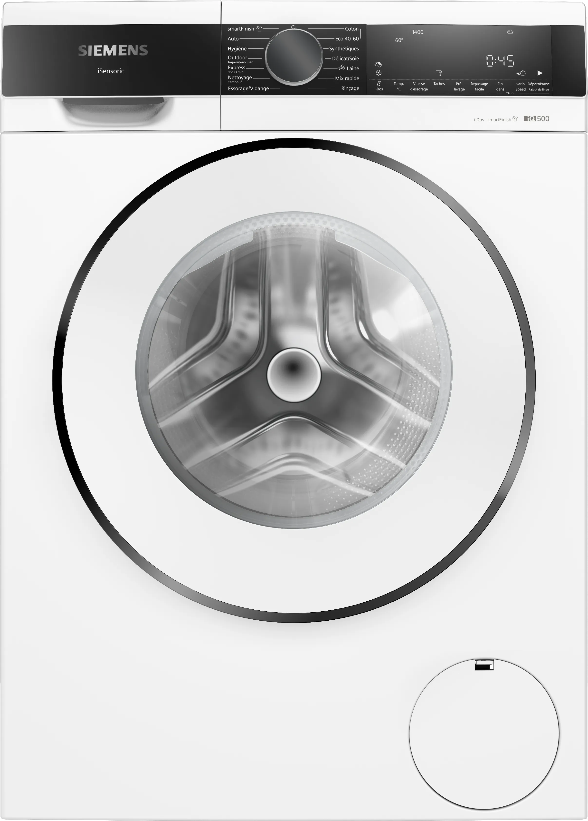 iQ500 Lave-linge front 9 kg 1400 trs/min, Blanc
