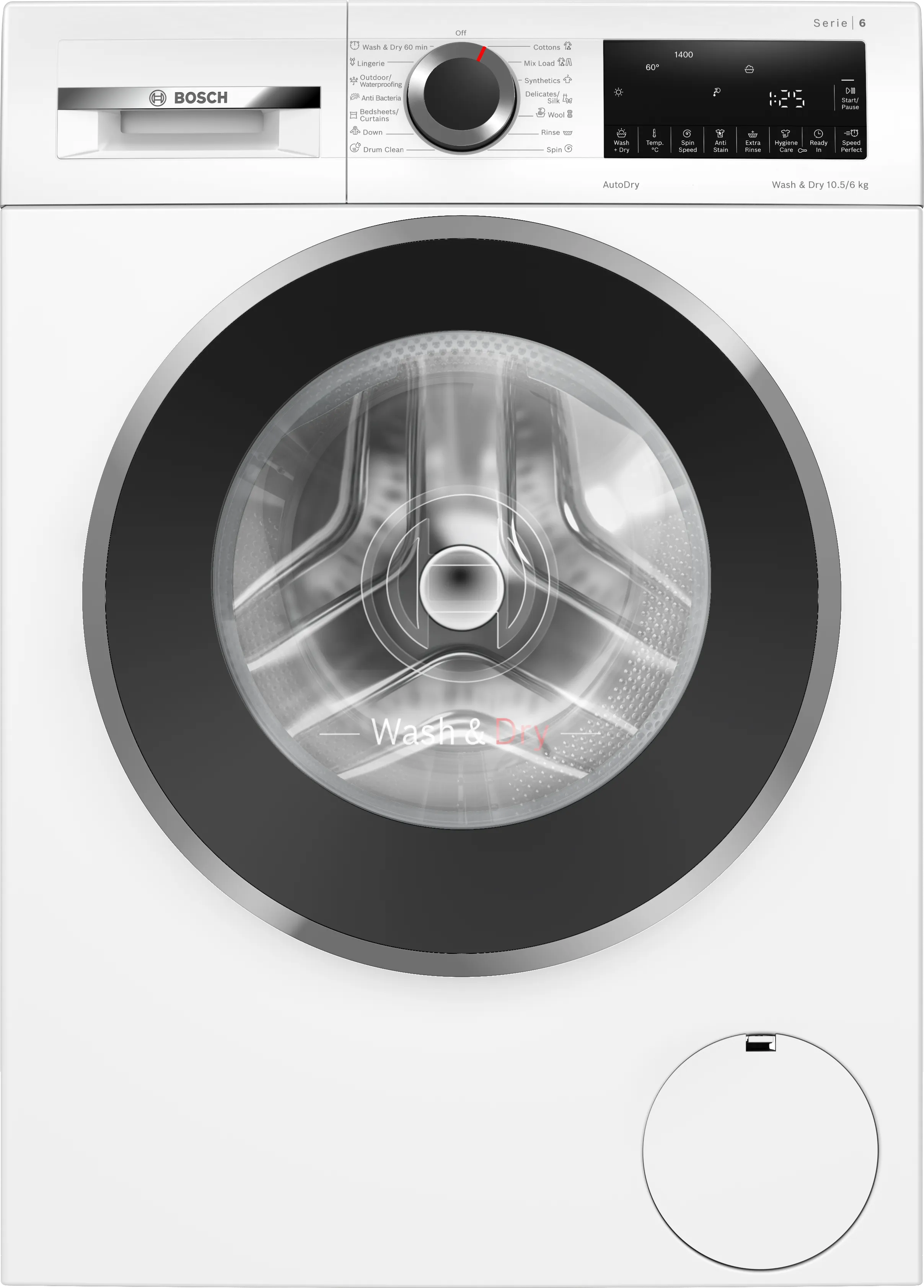 Series 6 Washer dryer 10.5/6 kg 1400 rpm 