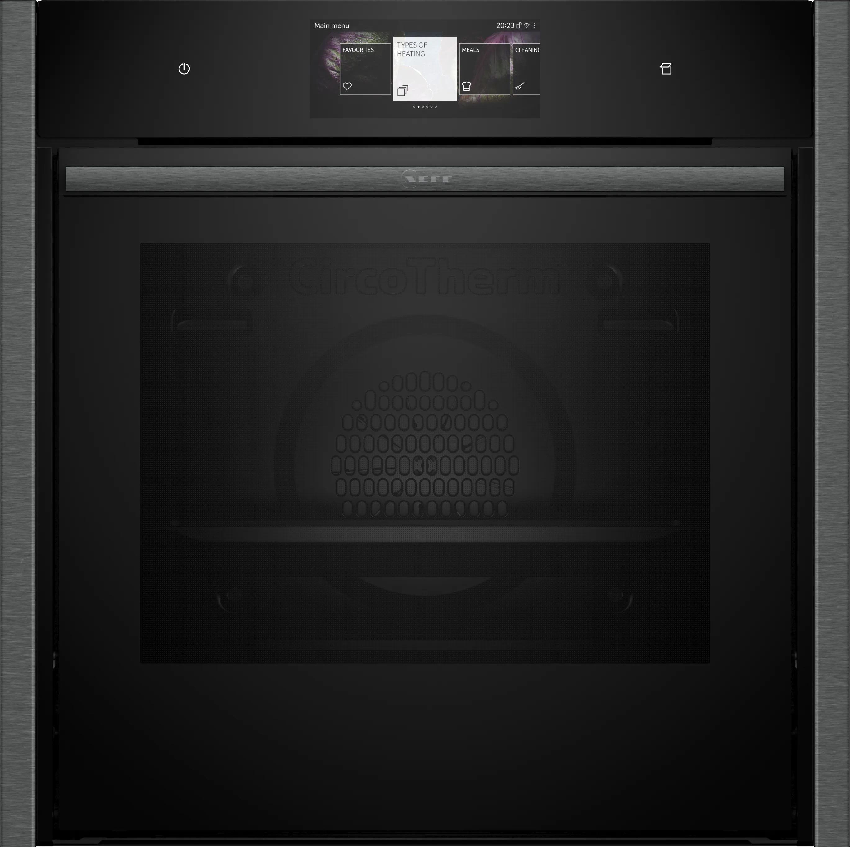 N 90 Built-in oven with added steam function 60 x 60 cm Graphite-Grey 