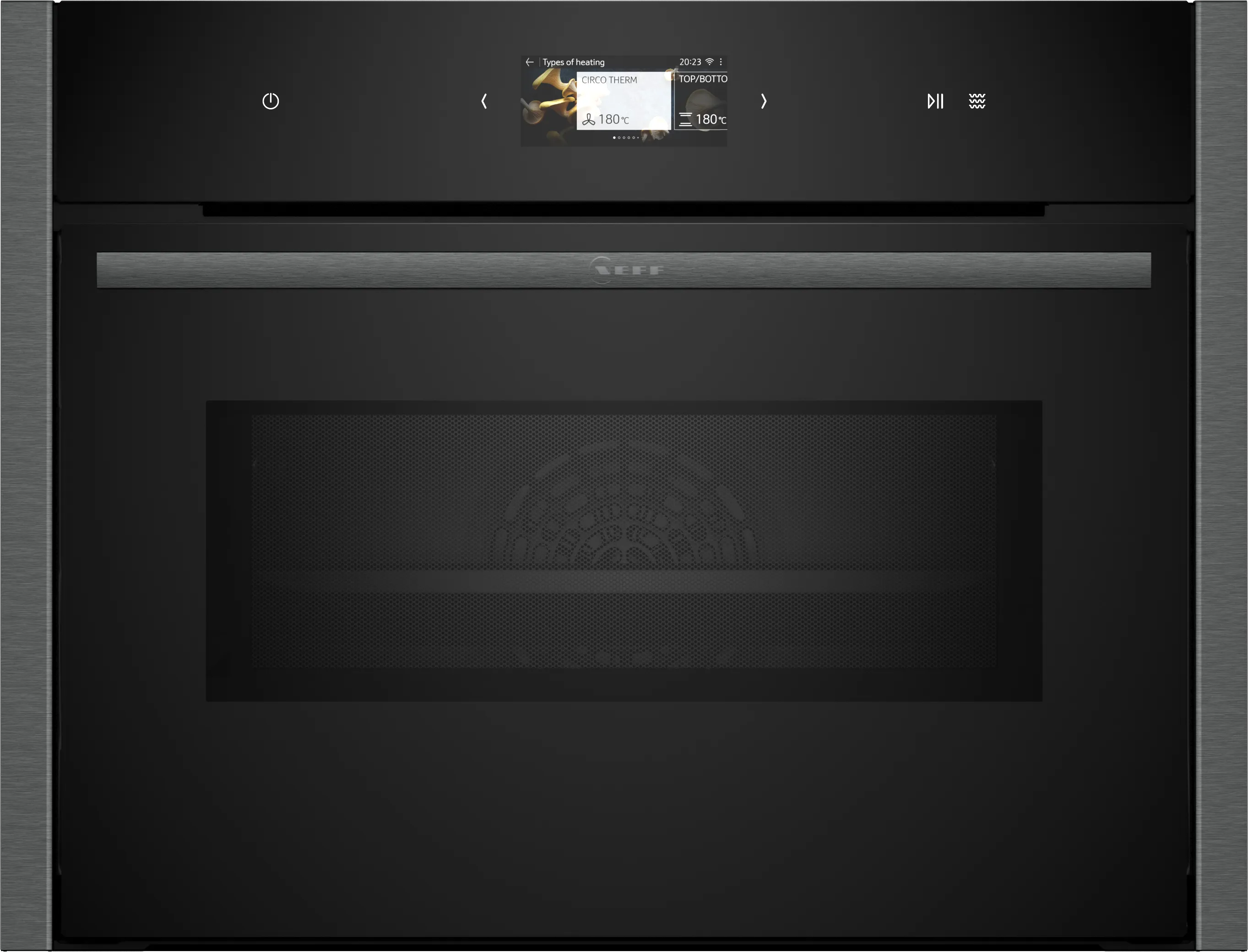 N 90 Built-in compact oven with microwave function 60 x 45 cm Graphite-Grey 