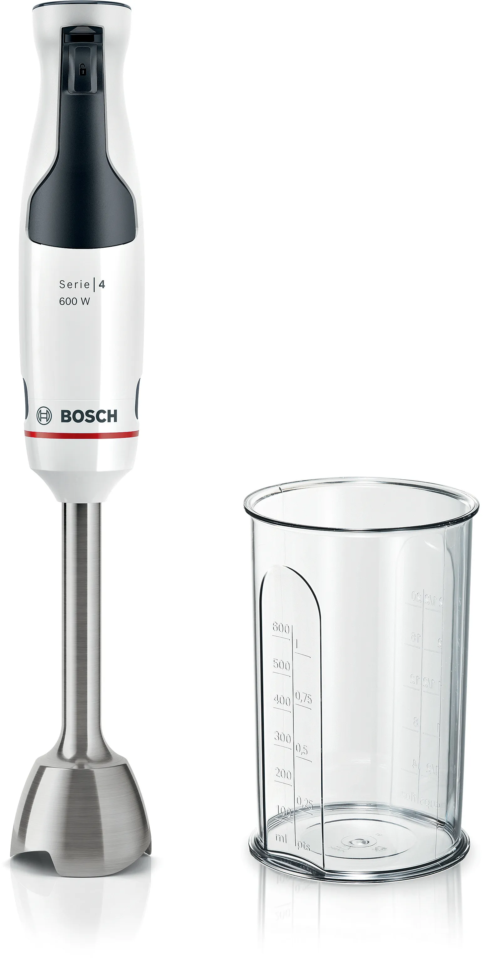 Series 4 Hand blender ErgoMaster 600 W White, Black grey 