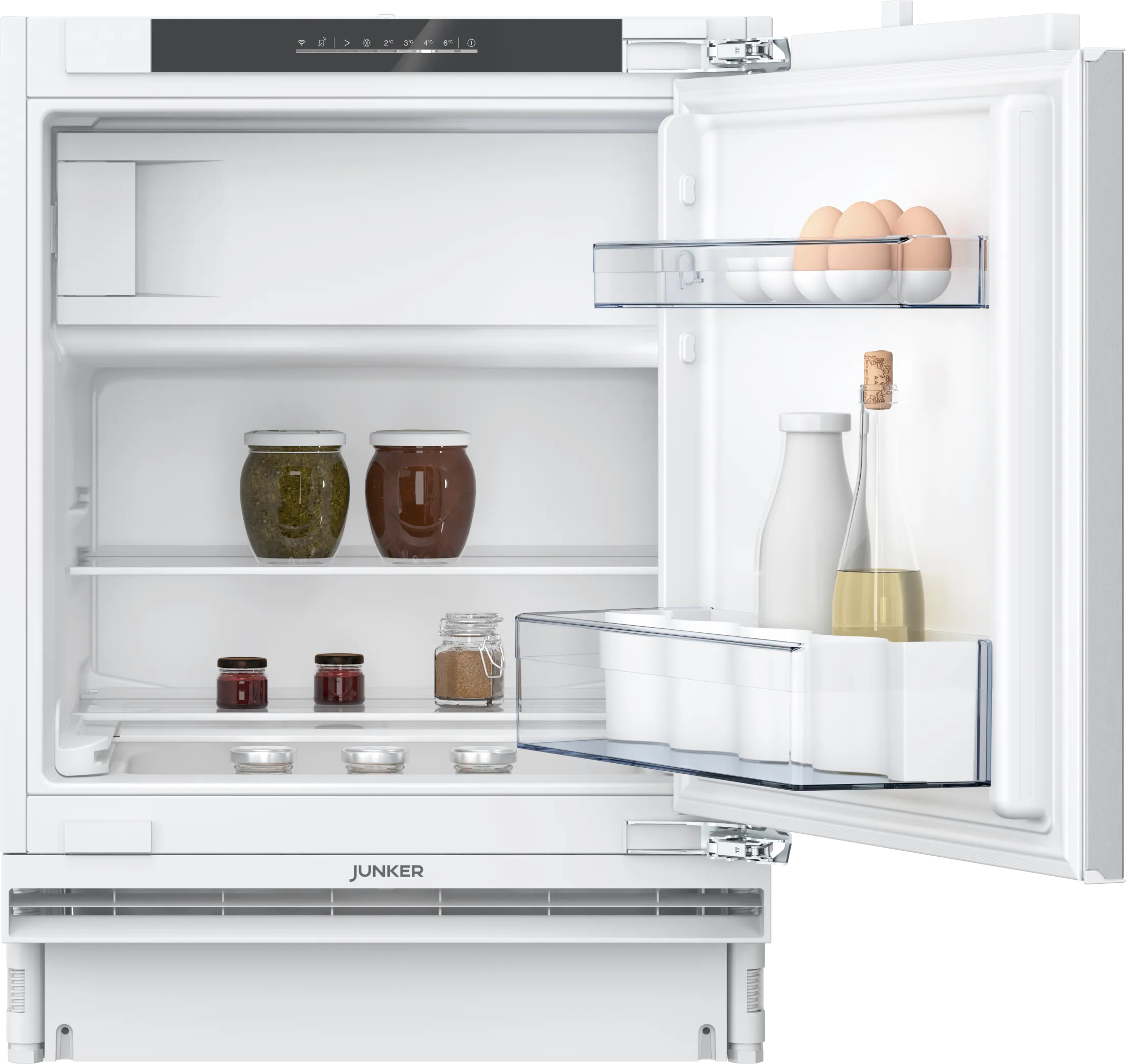 Unterbau-Kühlschrank mit Gefrierfach 82 x 59.8 cm Flachscharnier