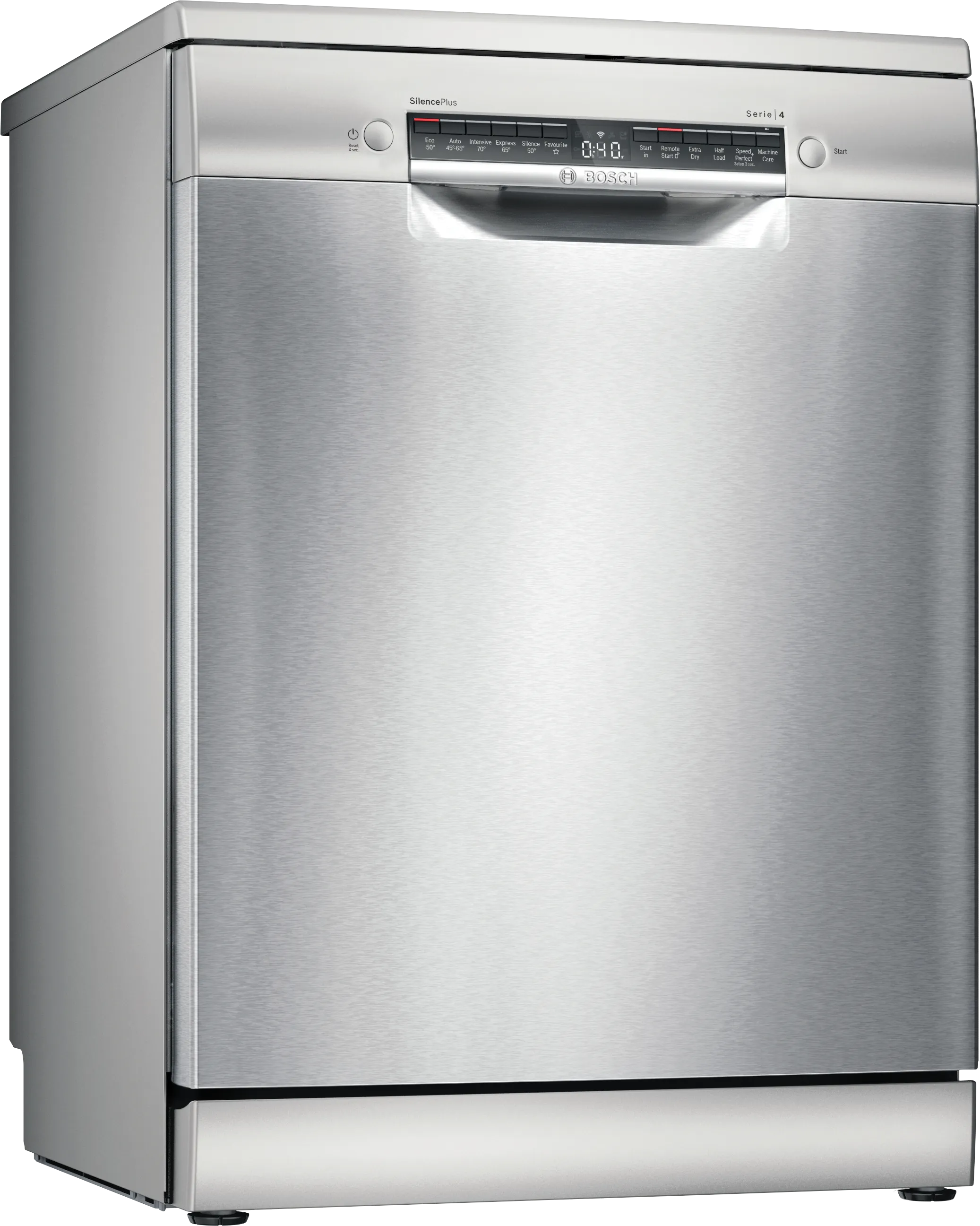 Series 4 free-standing dishwasher 60 cm Silver inox 
