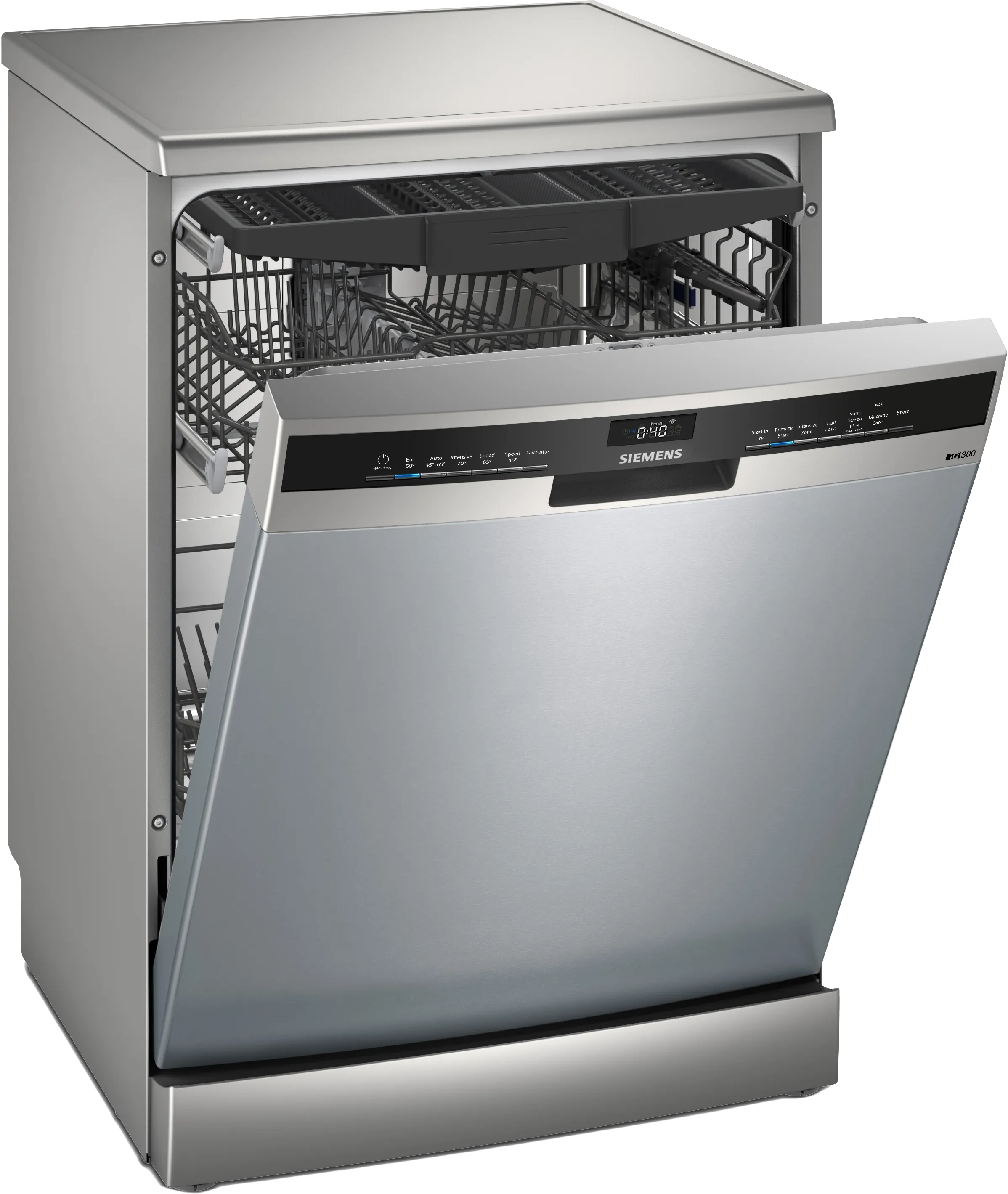 IQ300 free-standing dishwasher 60 cm Silver inox 