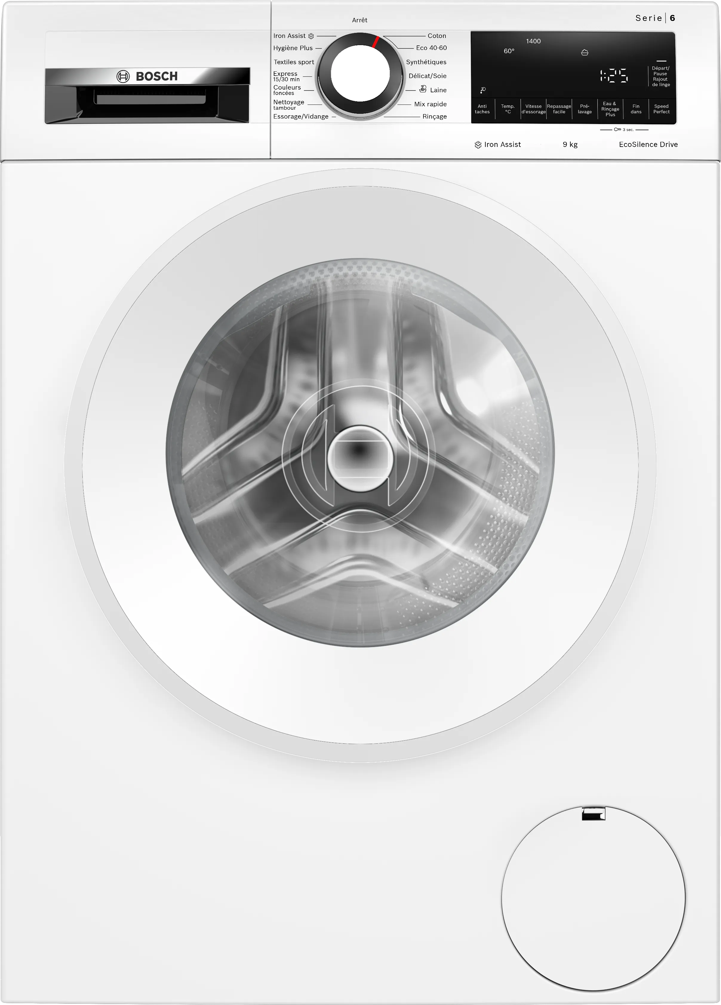 Série 6 Lave-linge front 9 kg max. 1400 tr/min