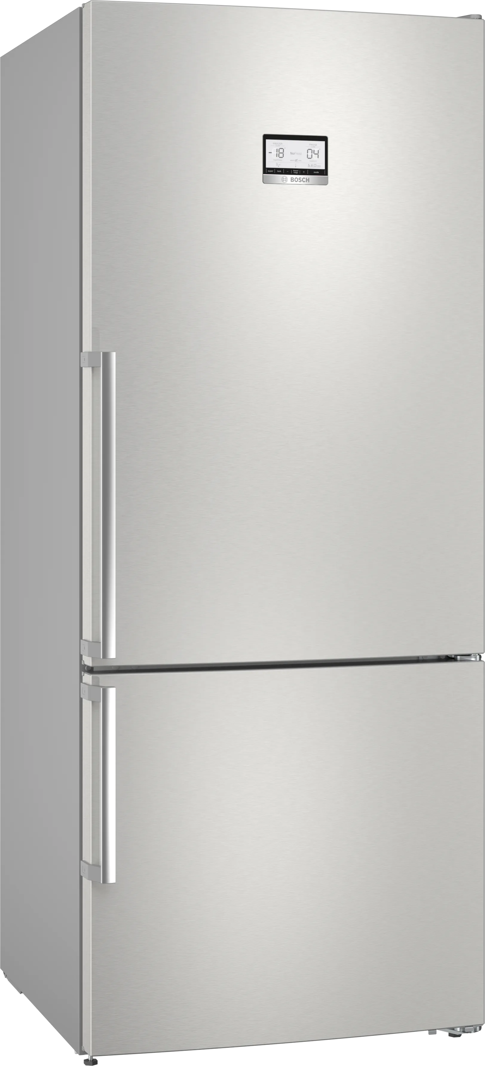 Serie 6 Freistehende Kühl-Gefrier-Kombination mit Gefrierbereich unten 186 x 75 cm Gebürsteter Stahl mit Anti-Fingerprint 
