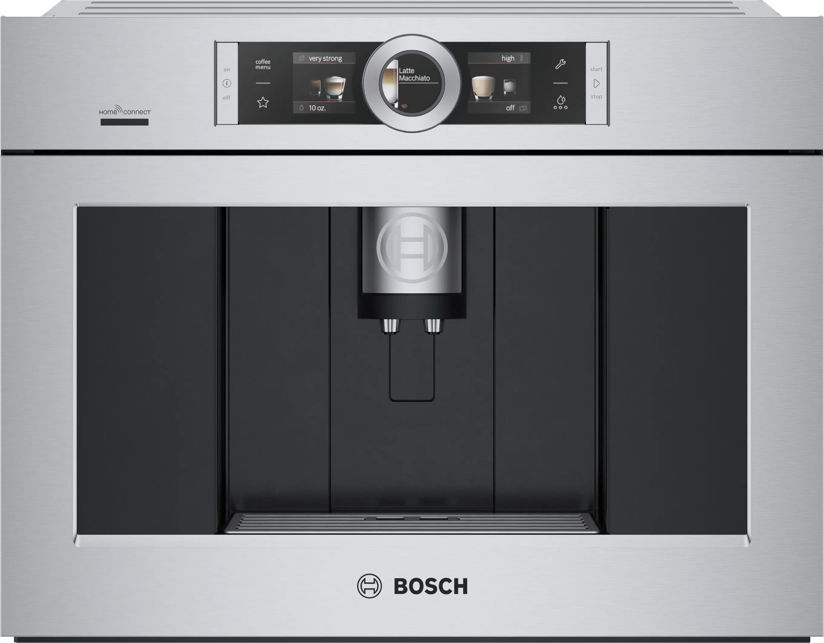 800 Series Built-in Coffee Machine Stainless Steel, Removable Water Tank 