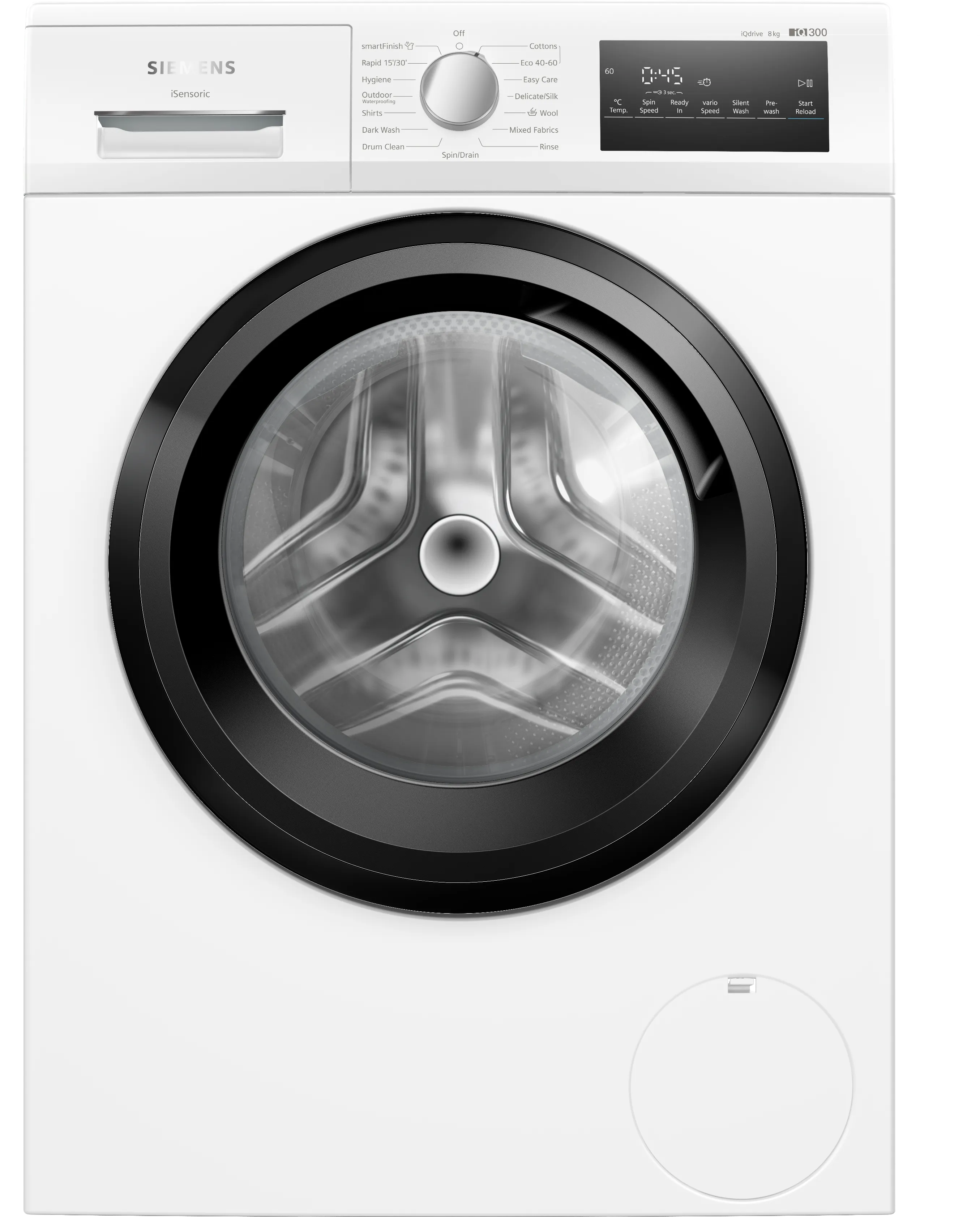 IQ300 Washing machine, front loader 8 kg 1400 rpm 