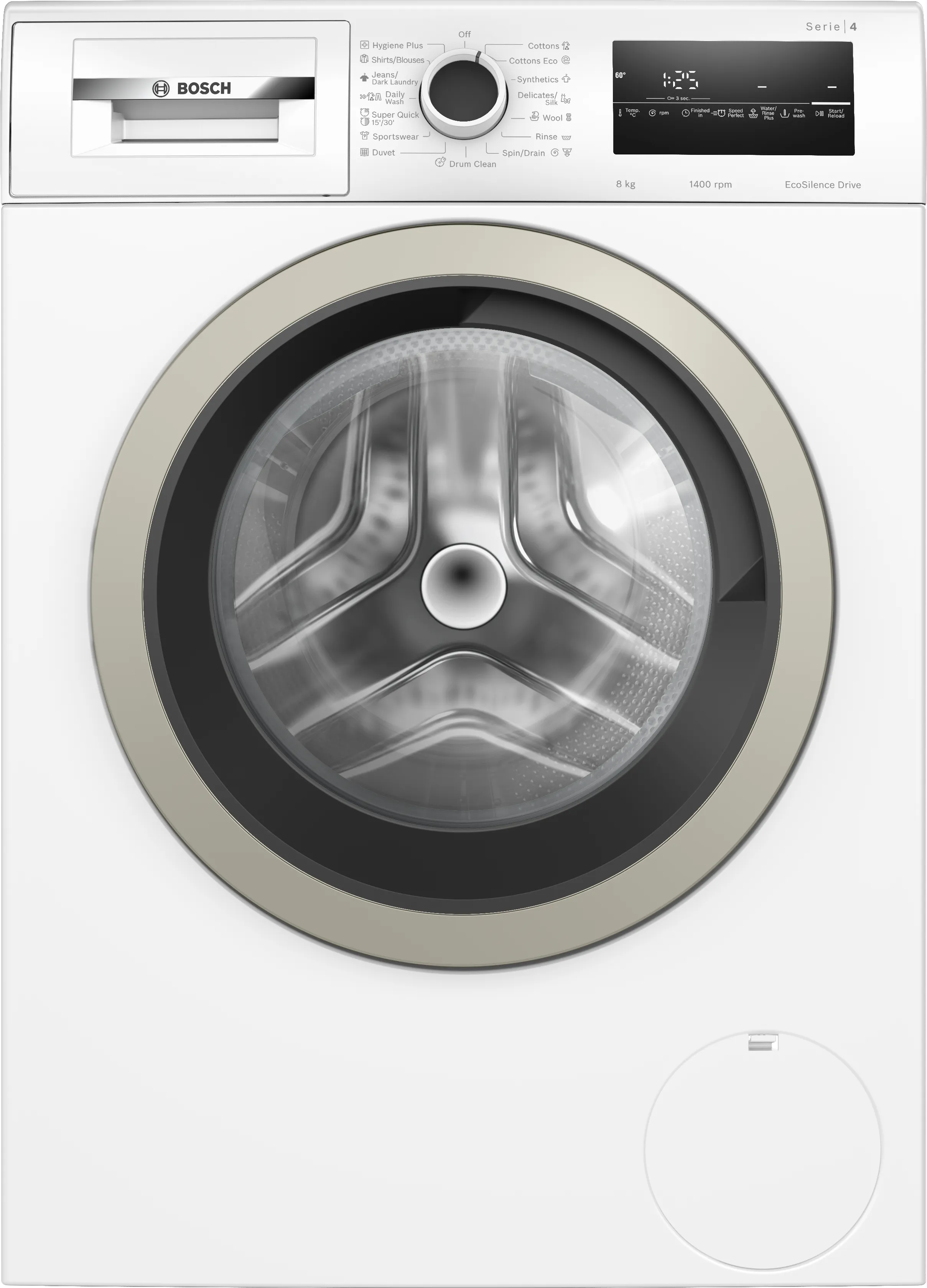 Series 4 Washing machine, front loader 8 kg 1400 rpm 