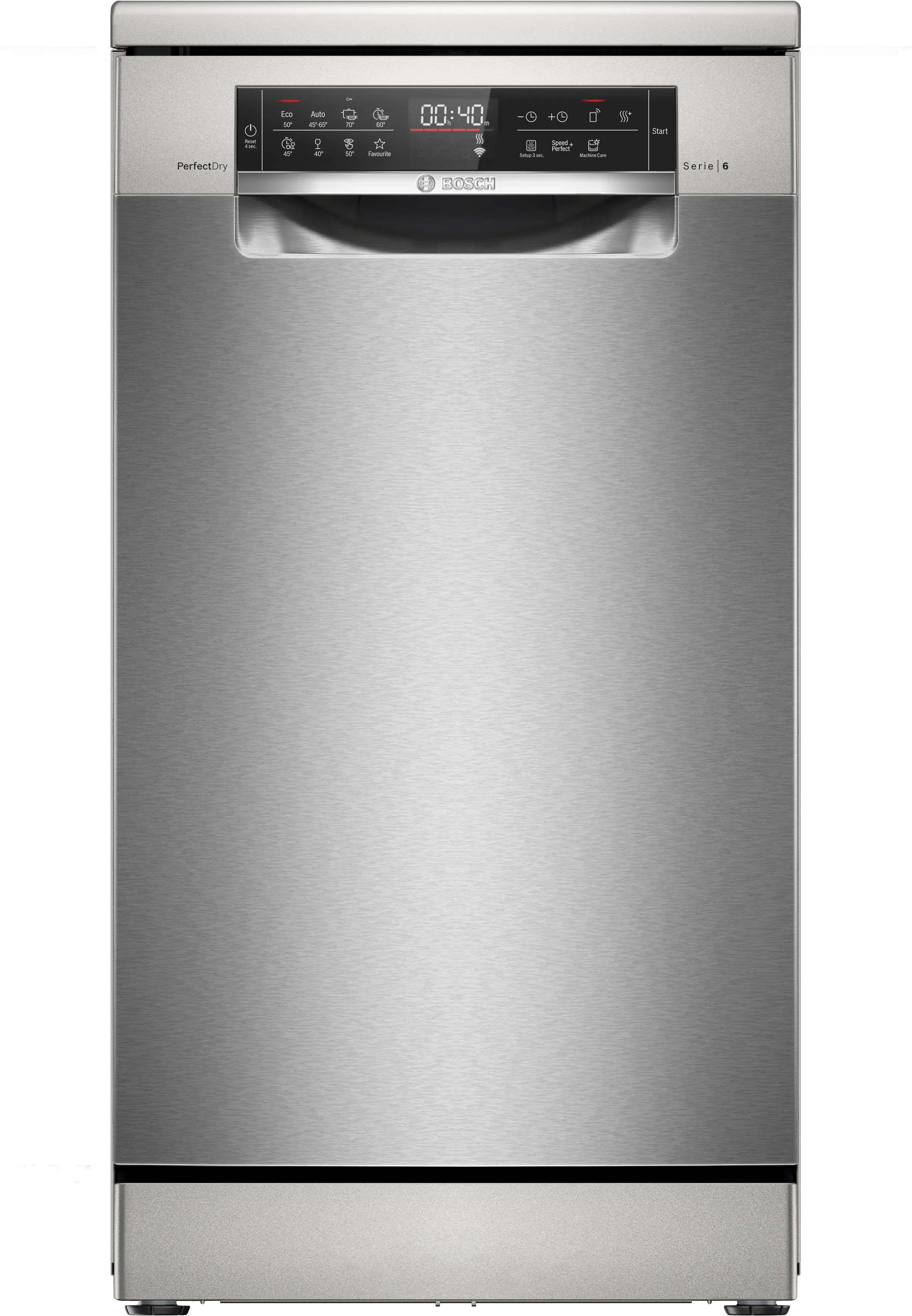Series 6 free-standing dishwasher 45 cm silver inox 