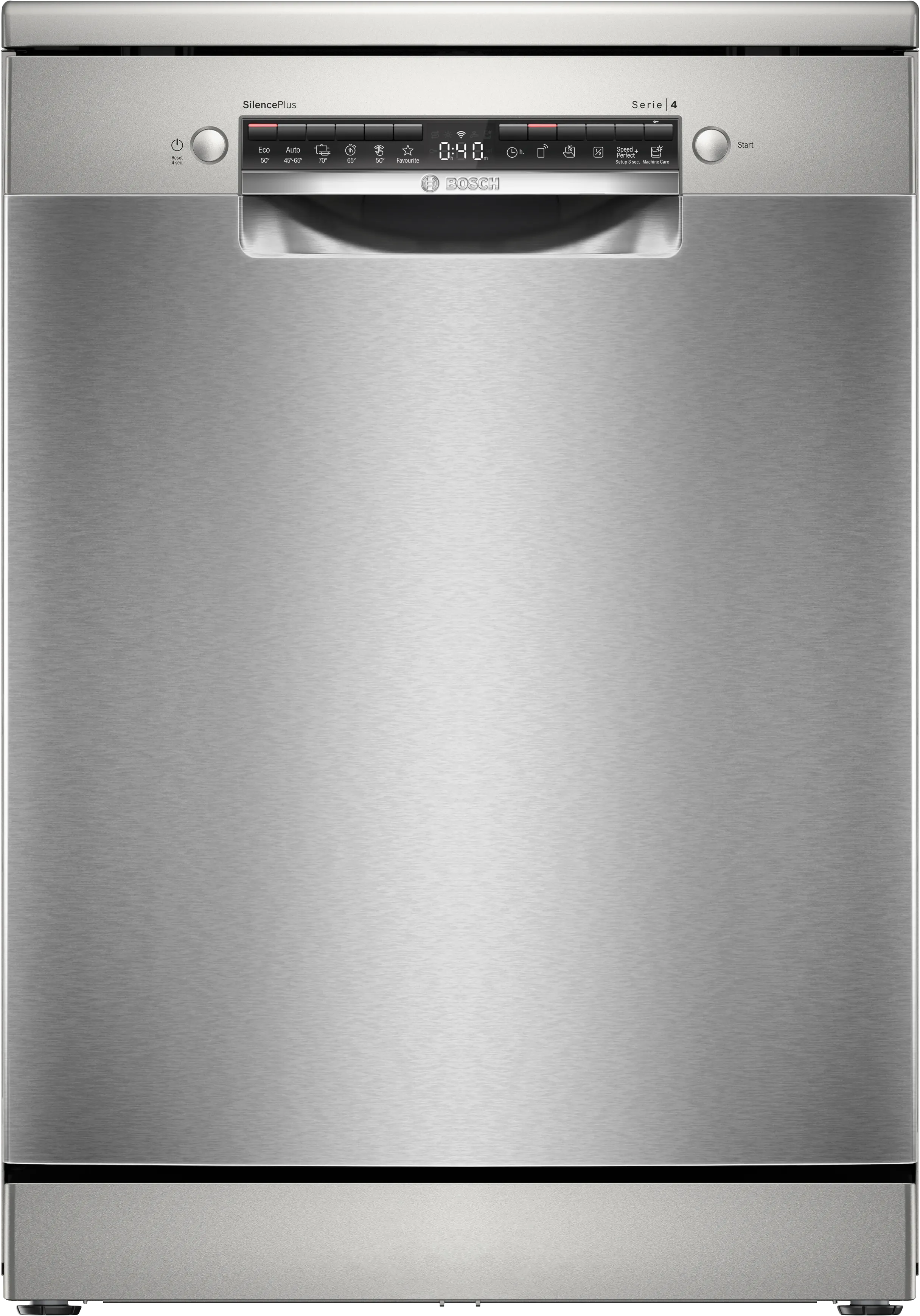 Serie 4 Frittstående oppvaskmaskin 60 cm rustfritt/sølv 