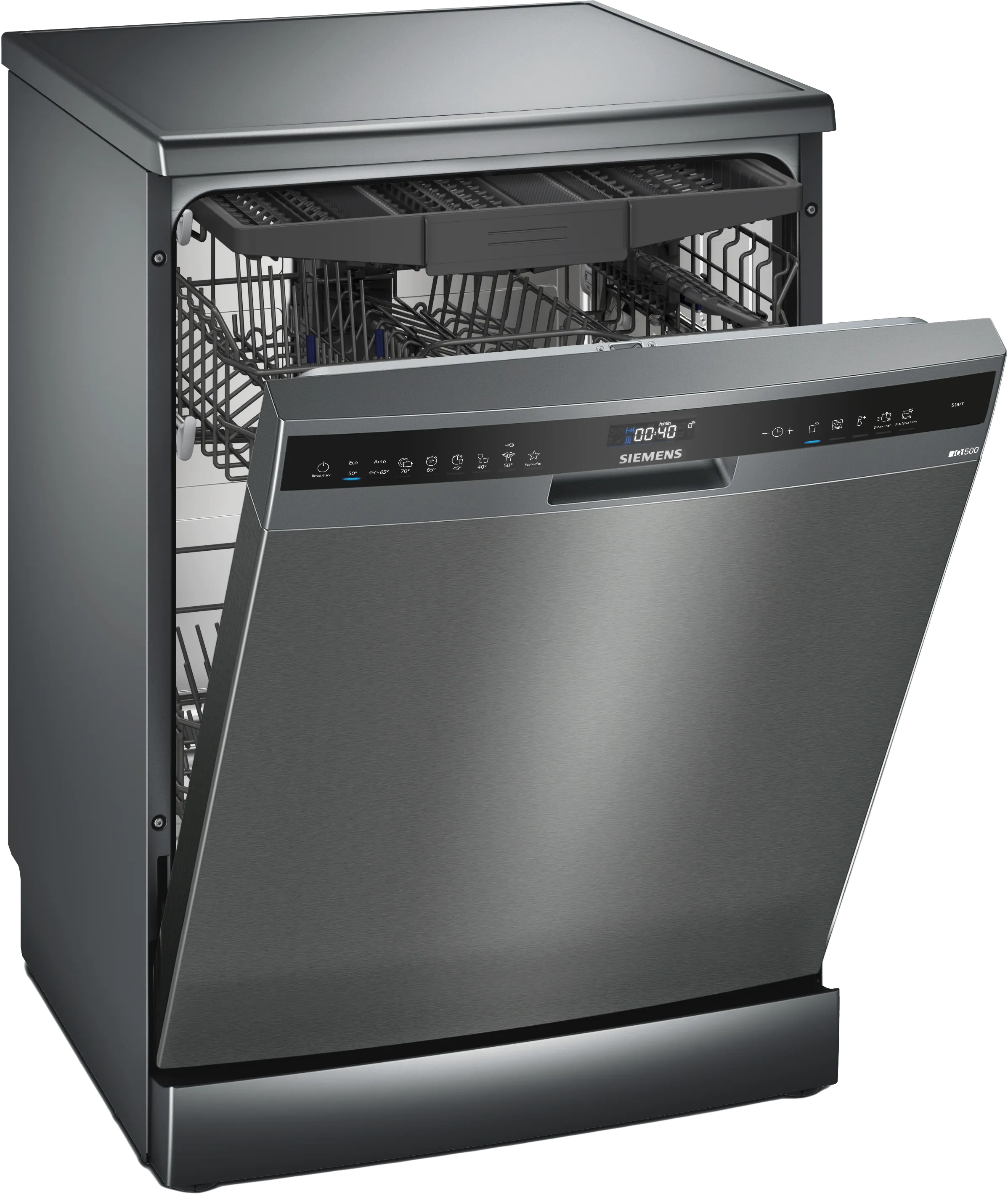 iQ500 Freestanding Dishwasher 60 cm Black inox 
