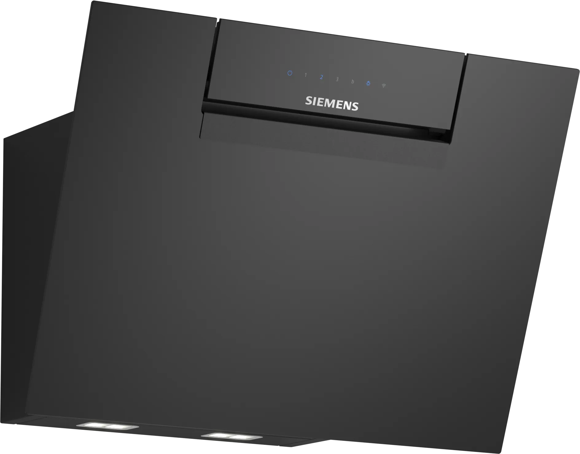 iQ300 Umluft-Wandhaube 60 cm Klarglas schwarz bedruckt 