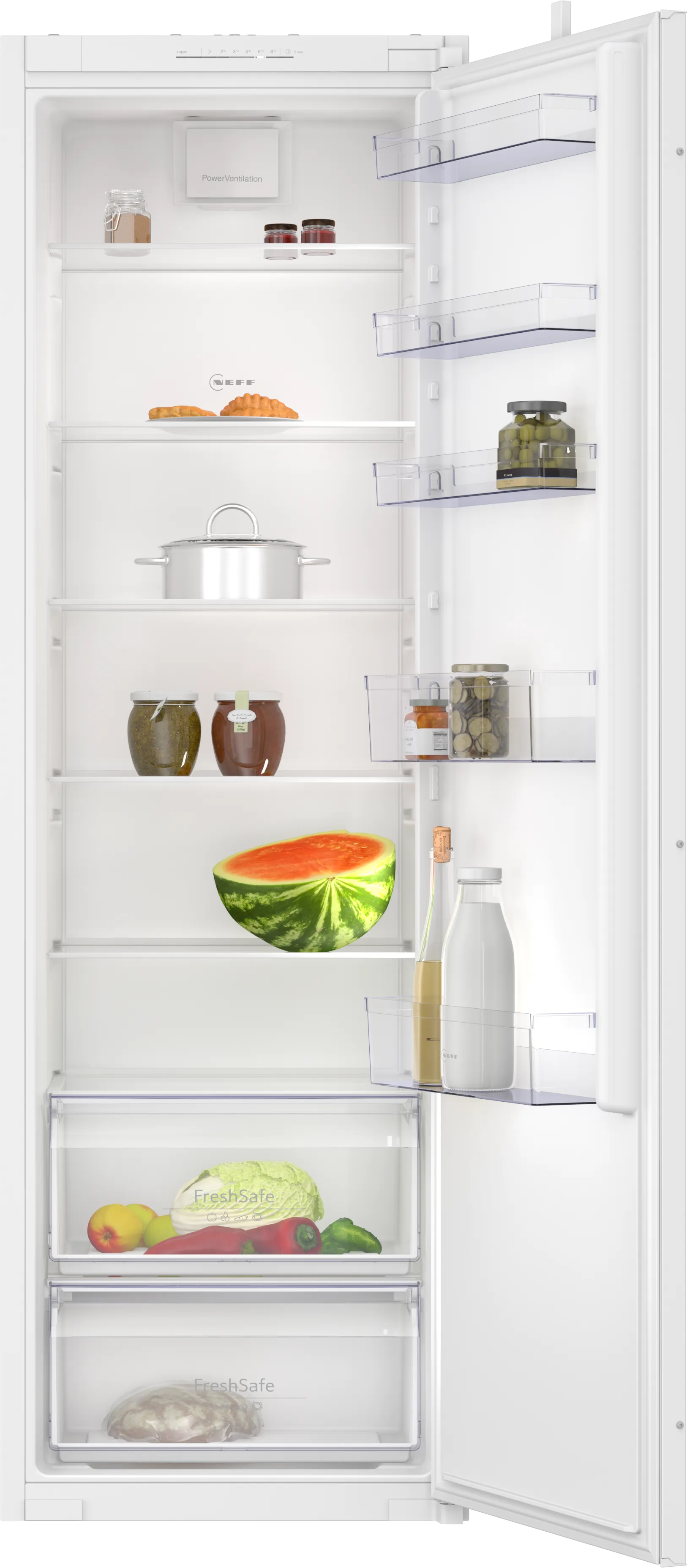 N 30 built-in fridge 177.5 x 56 cm sliding hinge 