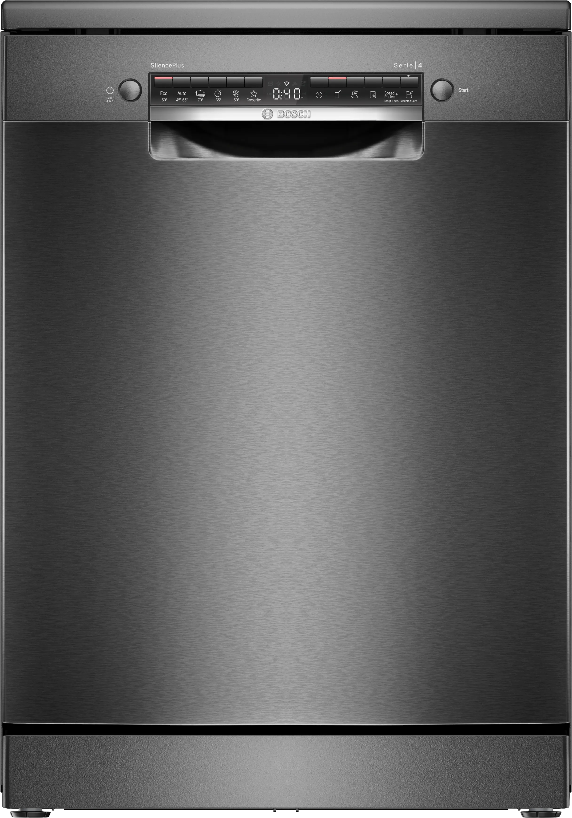 Series 4 free-standing dishwasher 60 cm Black inox 